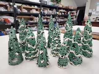 Private Class for NCCS Guild Members - Kaitlin's Christmas Tree Hand Building Class, Saturday, October 3, 2026, 1:00-3:30, $30