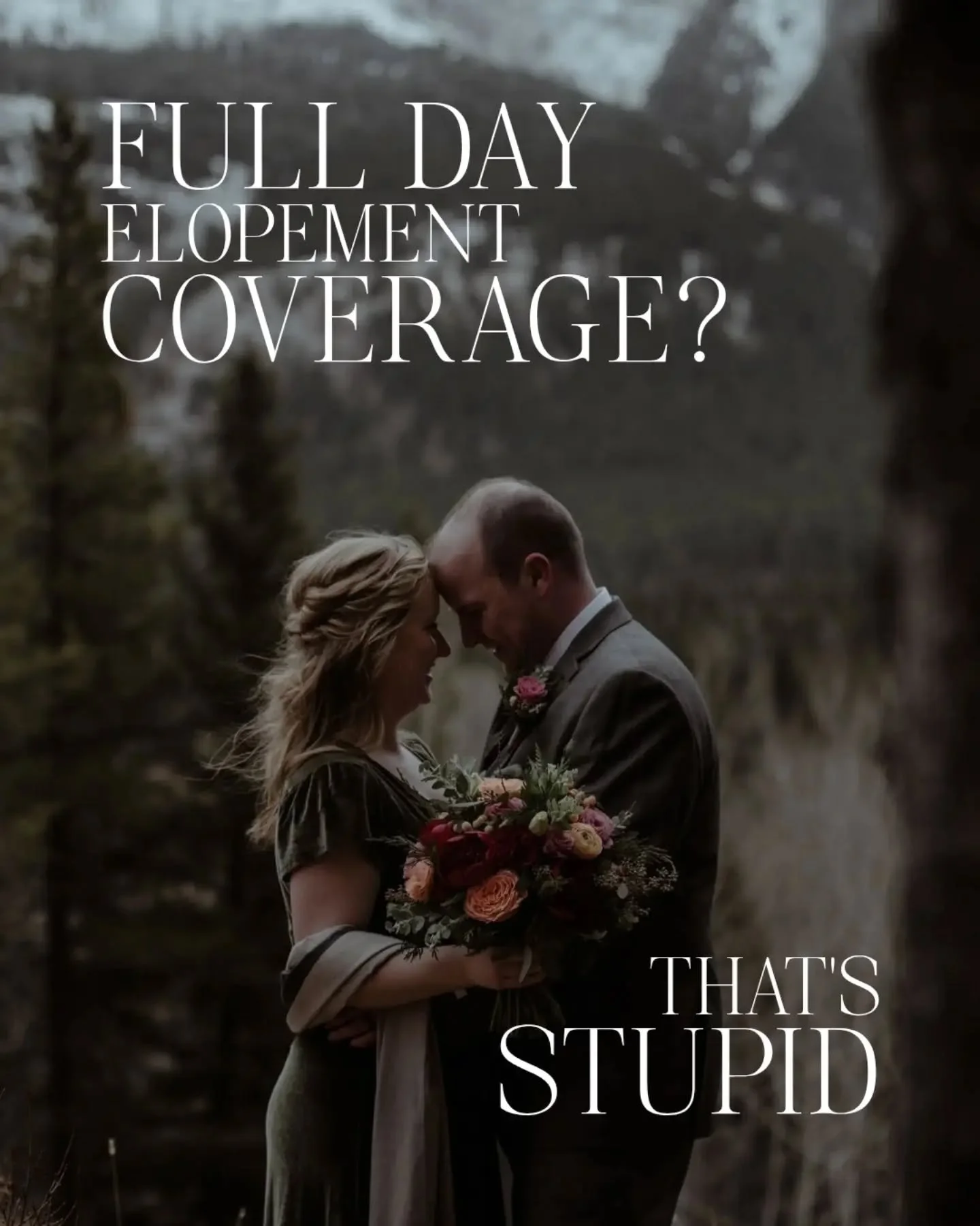 You don&rsquo;t need a full day of photography coverage.
It&rsquo;s just an elopement&hellip;

You don&rsquo;t need images of the details you so carefully curated for your day.
The anticipation of getting ready in the morning, the nerves, the laughte
