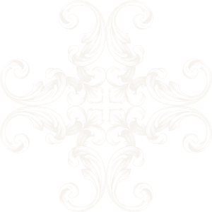 Decorative filigree line art embellishment.