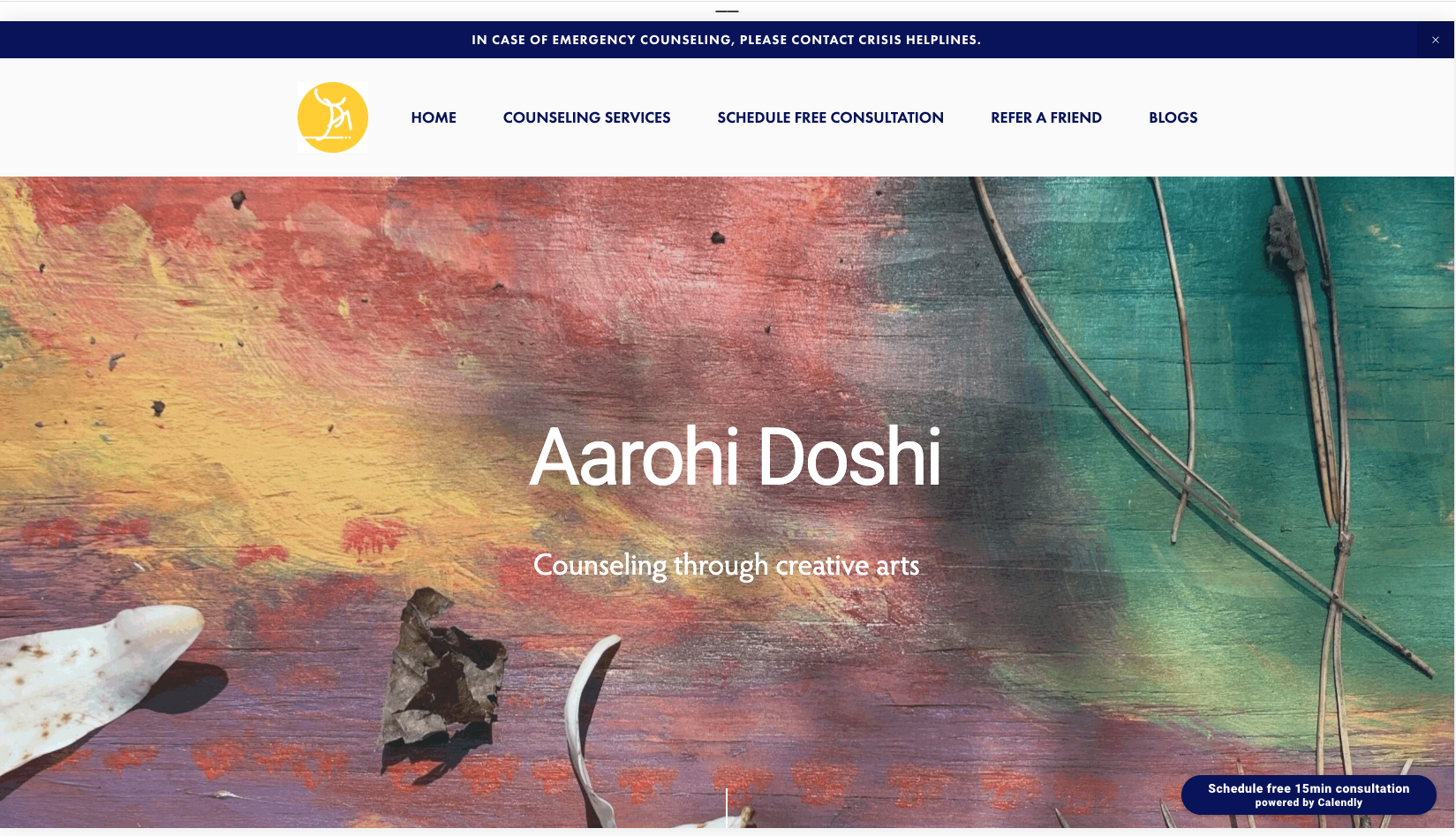 Aarohi Doshi — Counseling through Creative Arts | Venture & Service Design | Mental Health