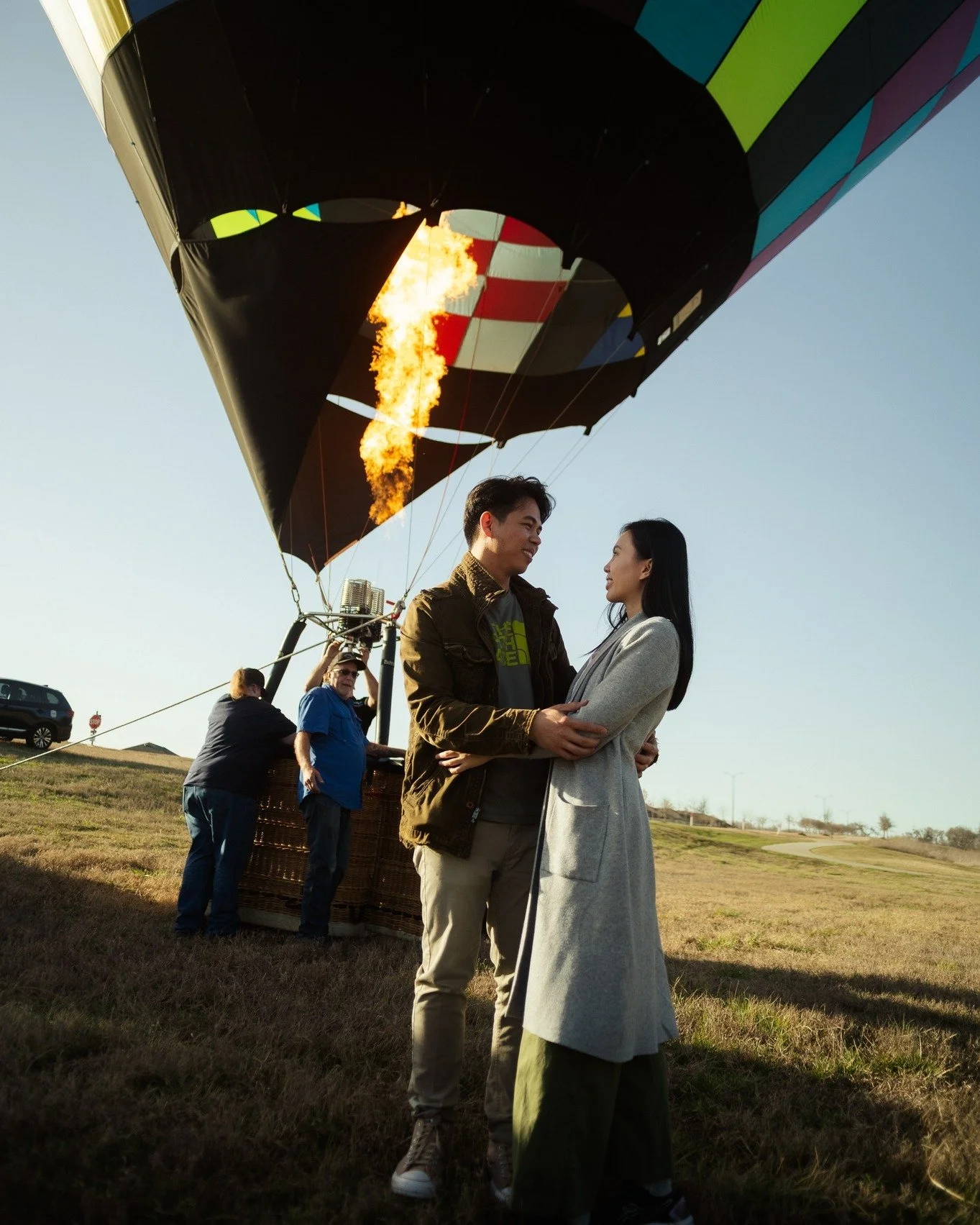 Jason was on cloud nine after Anna said "Yes!" 🎈

What started as a fancy date night became the beginning of Jason and Anna's lifetime adventure together. Rohr Balloons took us a mile in the sky and showed us the sights of Allen, TX -- at 