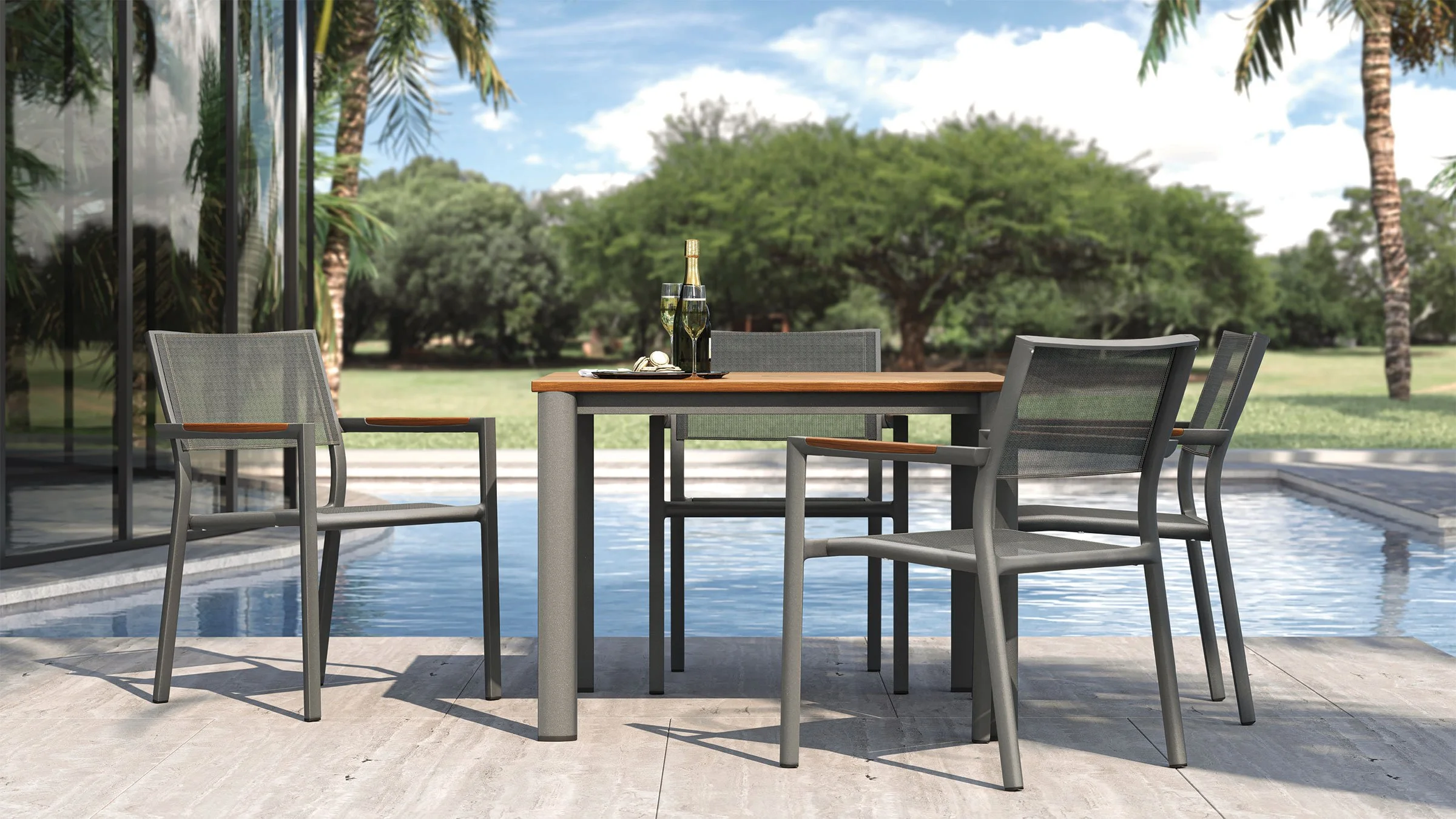 Jensen Outdoor - Breeze Mesa Dining 4