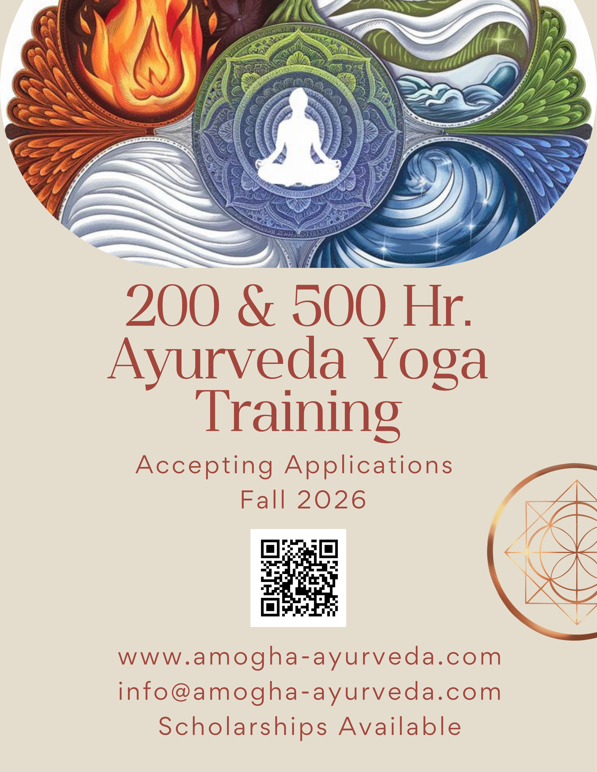 Ayurvedic Yoga Teacher Training 200 & 500 Hrs.