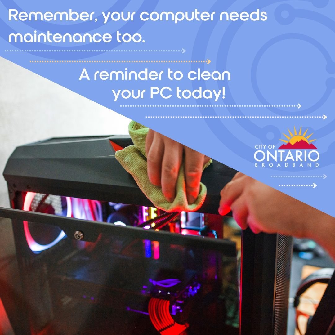 Did you know, just like any other appliance in your home, PC's require their own maintenance as well?

Here's your gentle reminder to clean your PC of dust and dirt today!