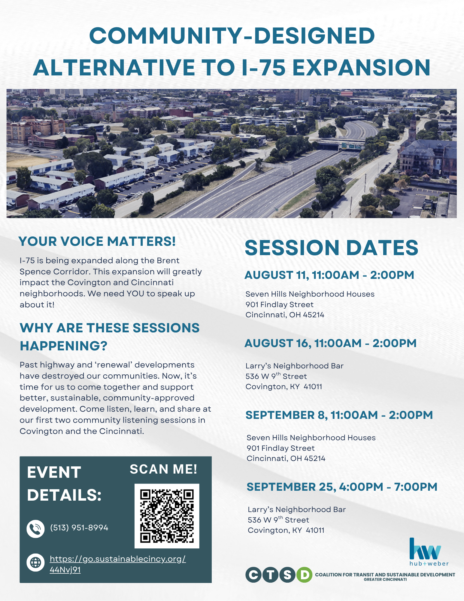 Sustainable Cincy and Hub + Weber Community Listening Session - Cincinnati