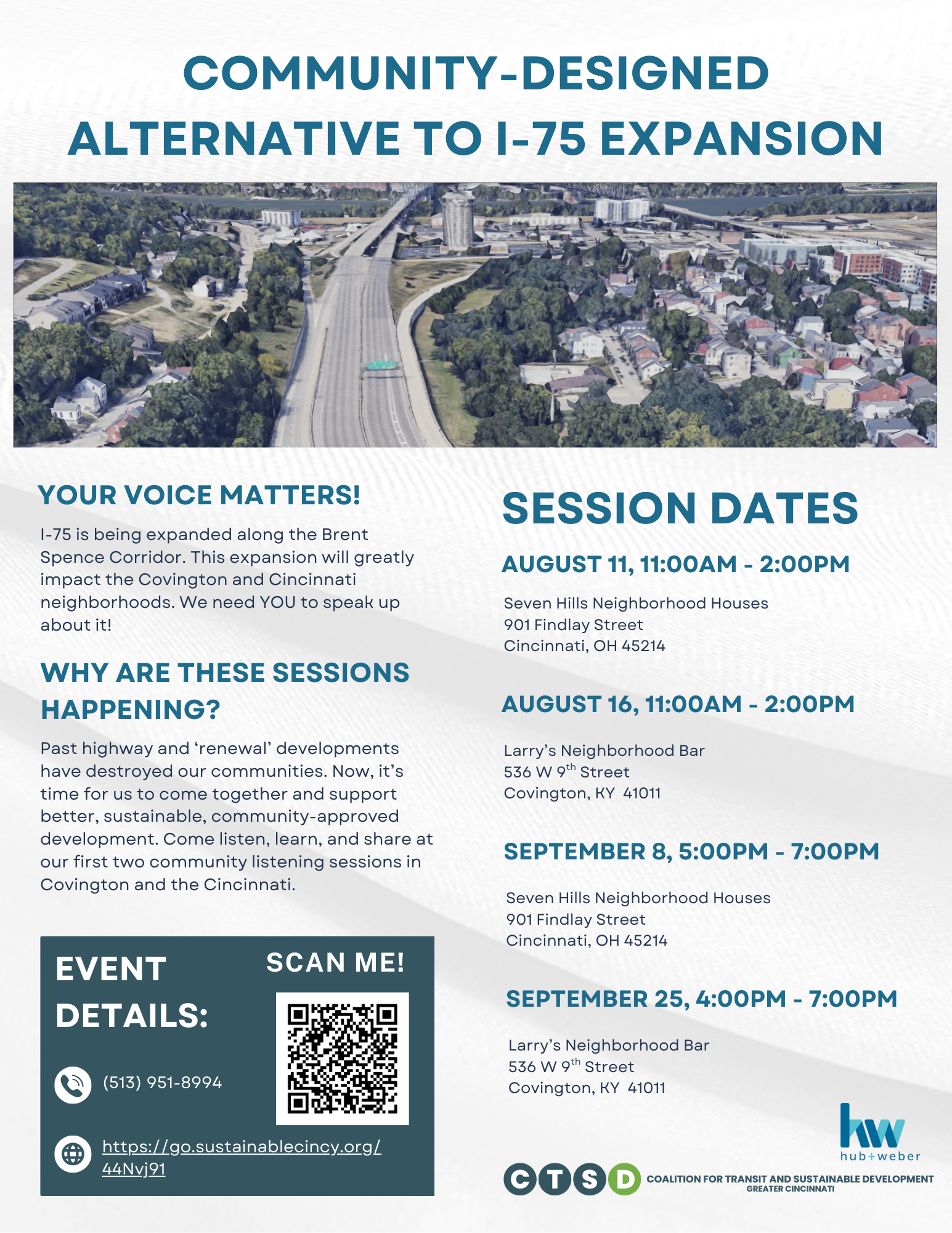 Cincinnati Community Listening Session II - Sustainable Cincy, Hub+Weber