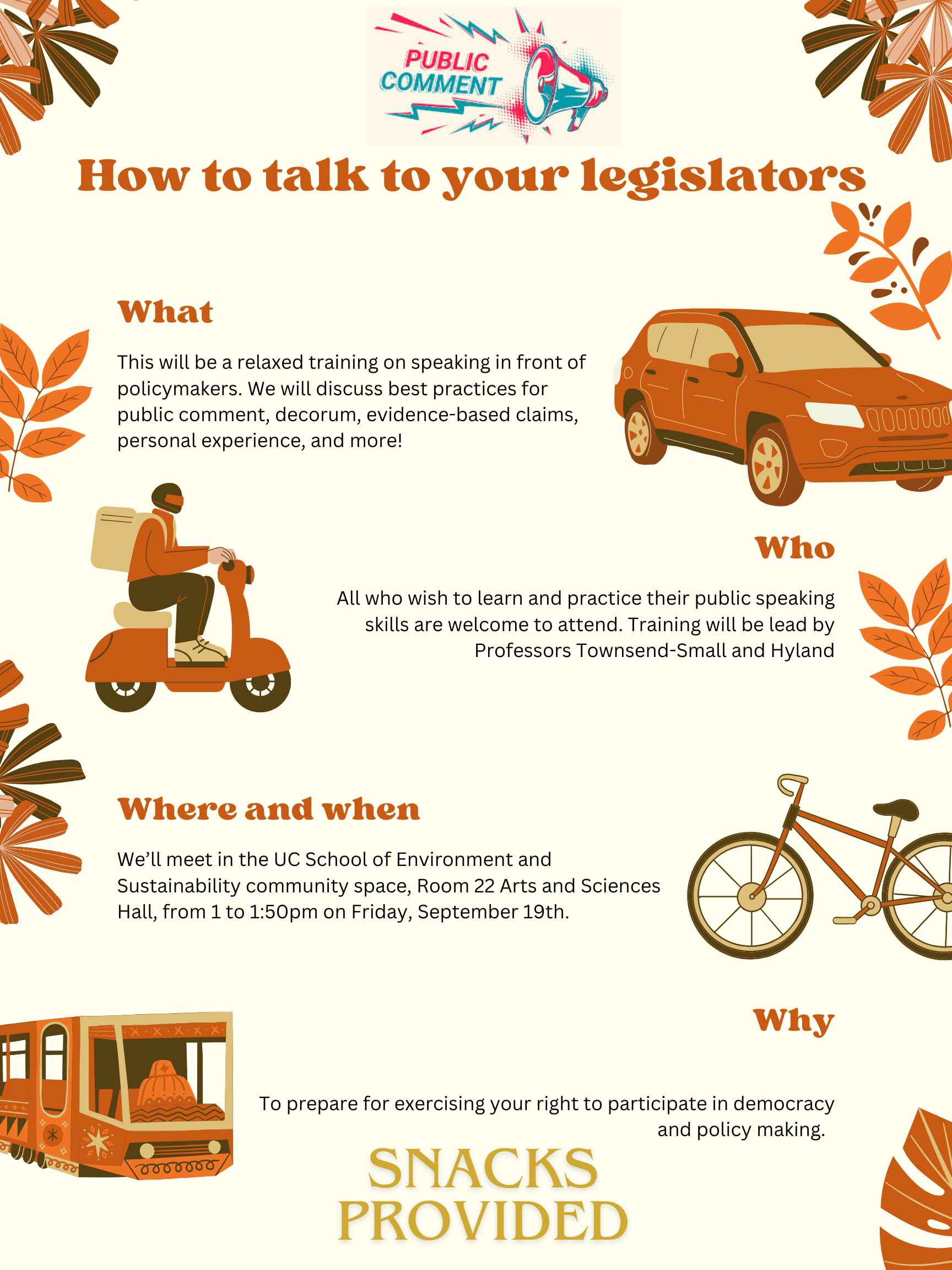Training: how to talk to your legislators