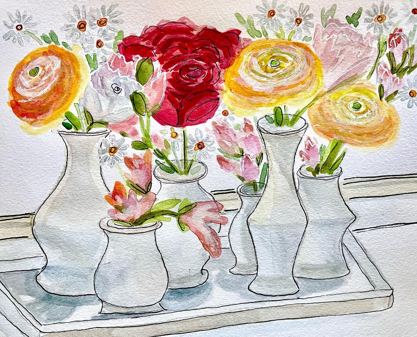 Window Ledge Flowers!

#watercolorflowers #watercolorpainting