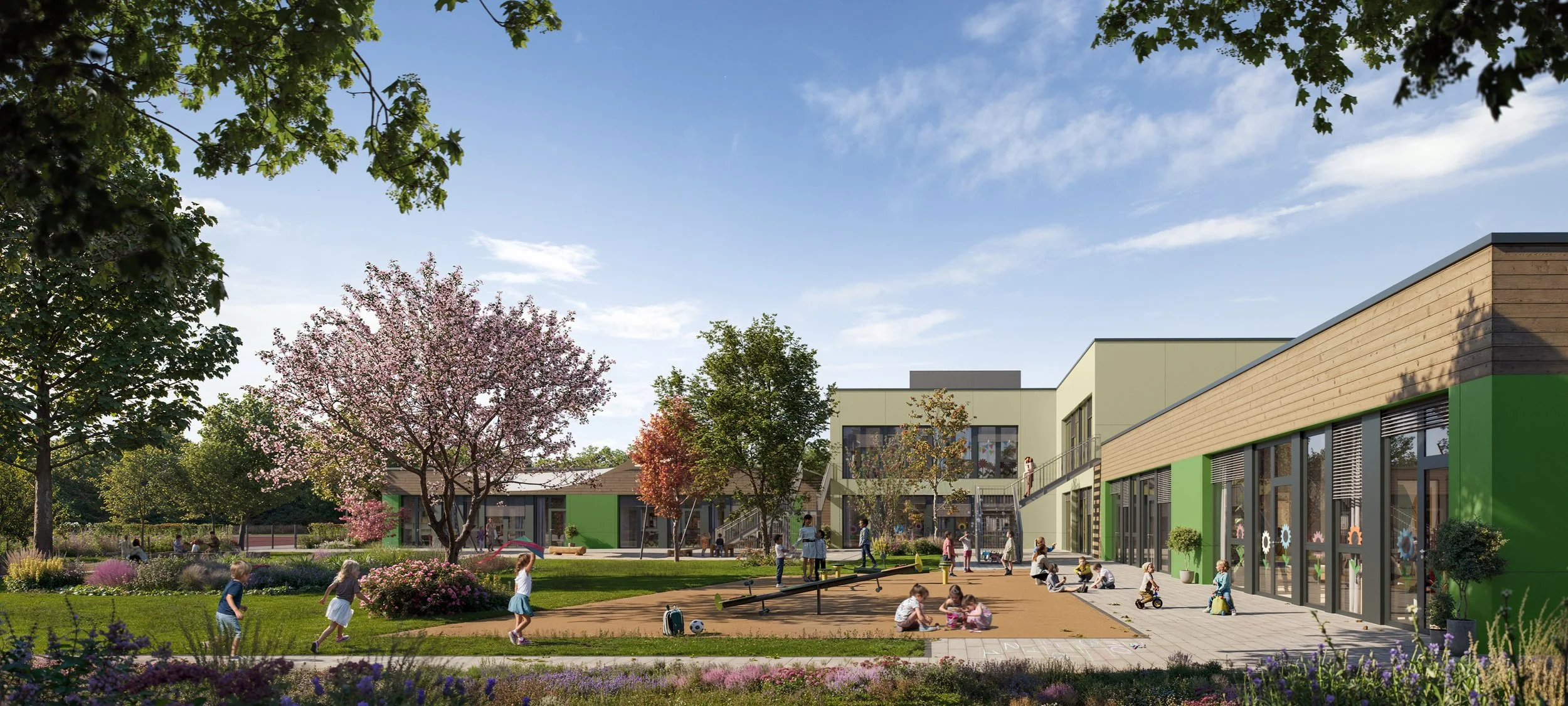 Goldbeck Immobilien KITA Wettbewerbsvisualisierung