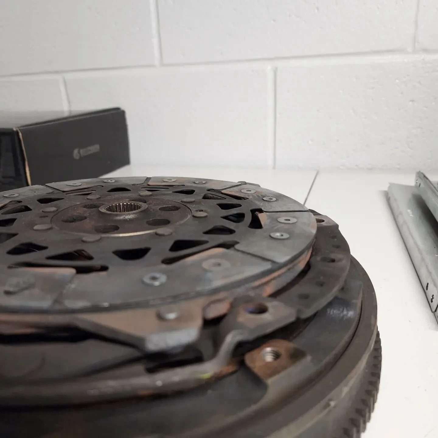 Nothing like driving a car you just bought for a week and then having the clutch go out. It's to be expected tho. Original clutch on a car with 147k on the clock. Can't ask for much more than that. Purchased a clutchmasters fx250 for it from m7speed.