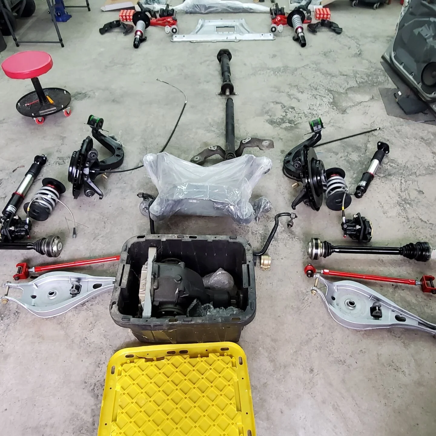Well project Safari is going to be put on hold for awhile. Recently purchased all of this to completely convert the e46 wagon to an M3 as far as suspension goes. Figured I should get the suspension right before going forward with anything else.

#bmw