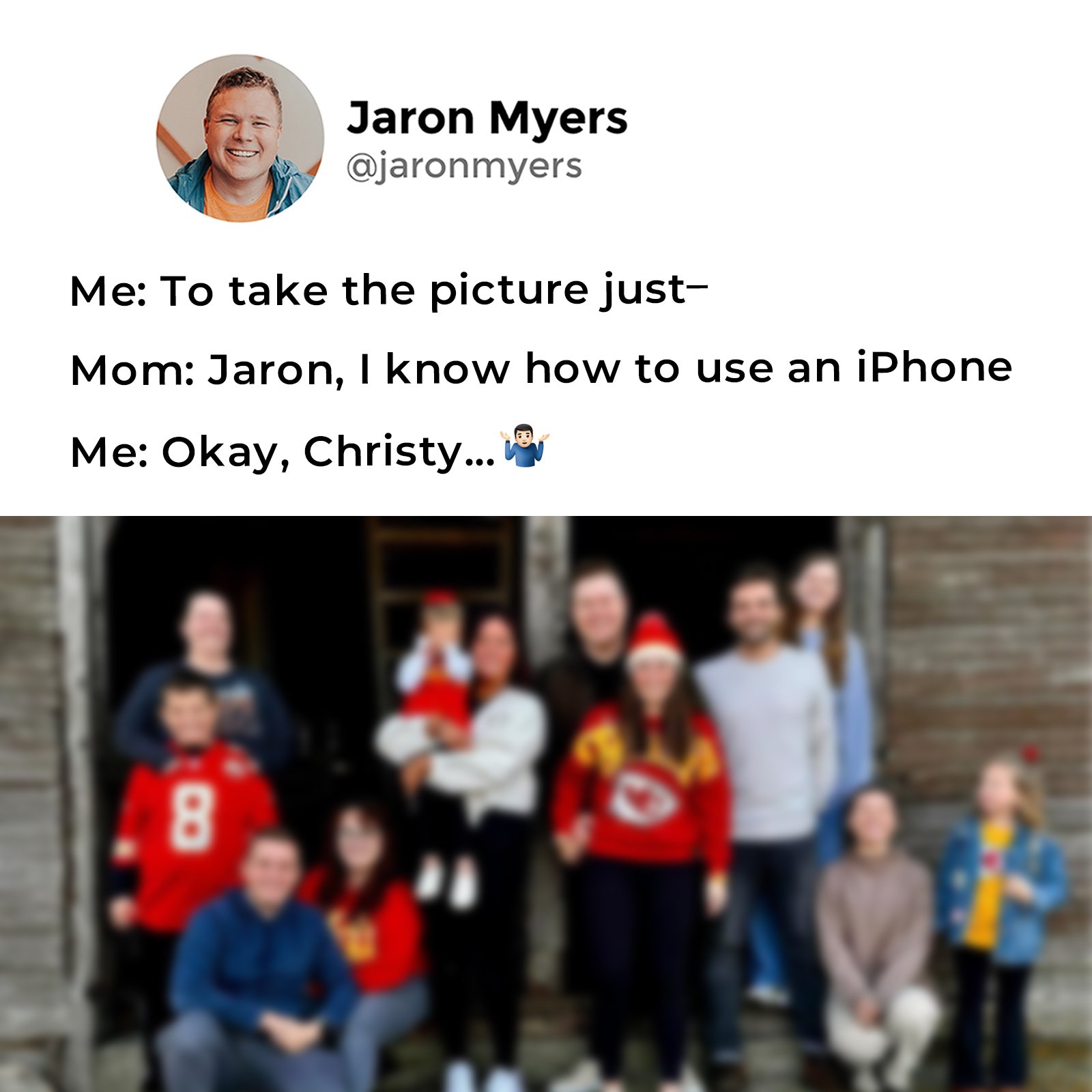 I hope you had a great holiday weekend with your family. Here's a picture of MY family from our resident professional photographer.