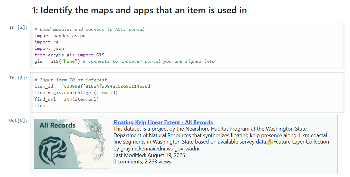 Managing ArcGIS Web Content