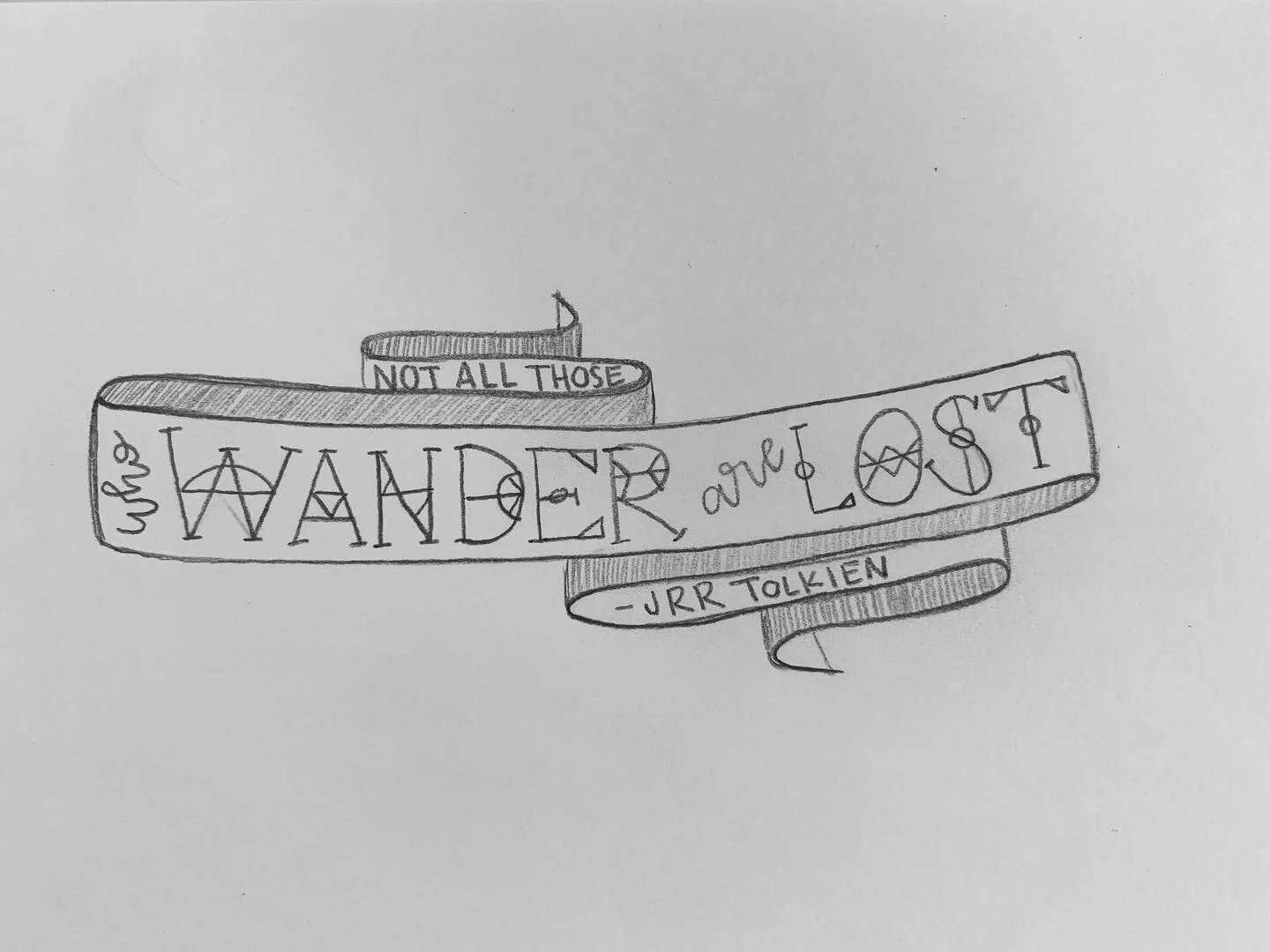 &ldquo;All that is gold does not glitter,
Not all those who wander are lost;
The old that is strong does not wither,
Deep roots are not reached by the frost.&rdquo;
-Fellowship of the Ring 
.
.
.
#lettering #lotr #wordart #letteringart #handlettering