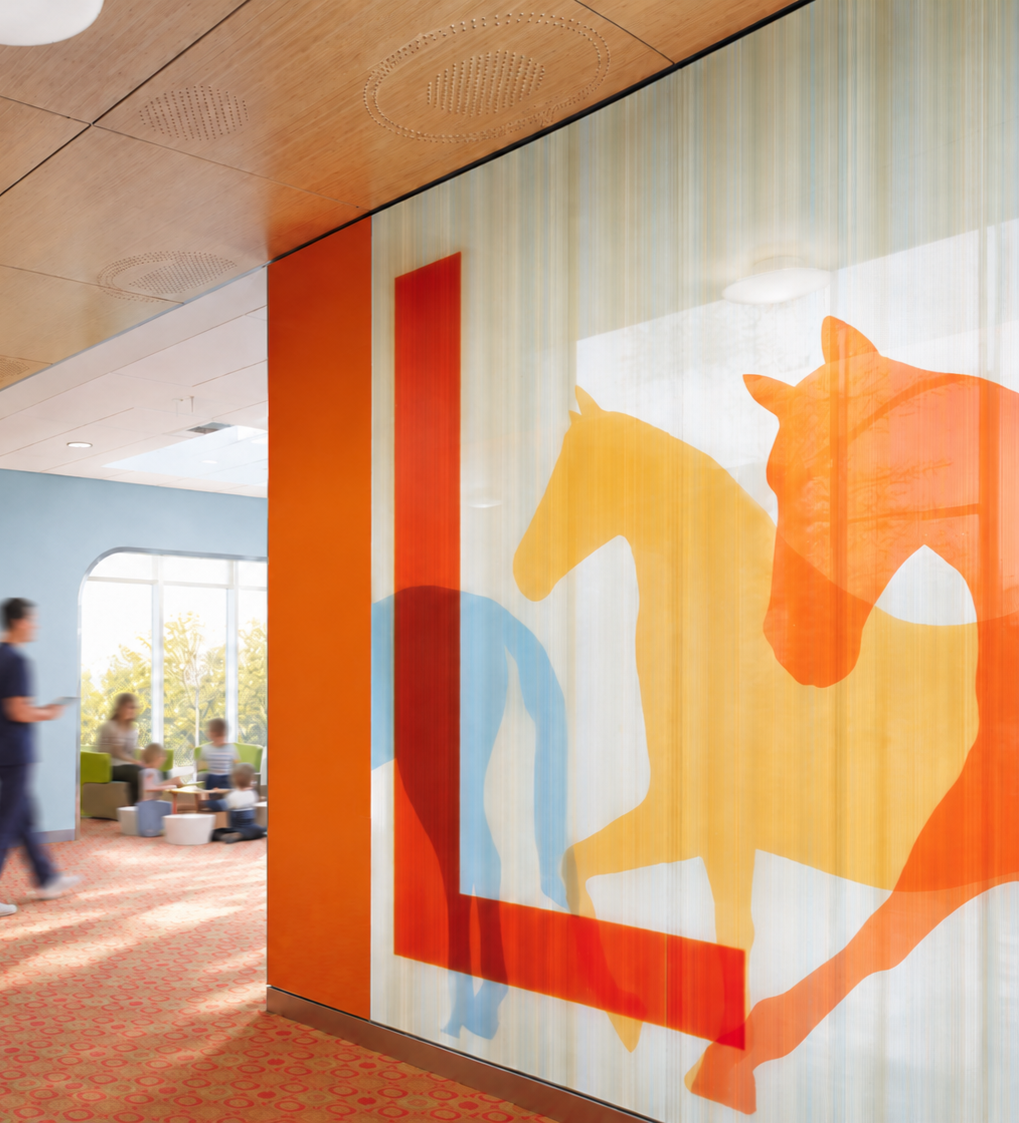Randall Children's Hospital Art Glass and Wayfinding Graphics