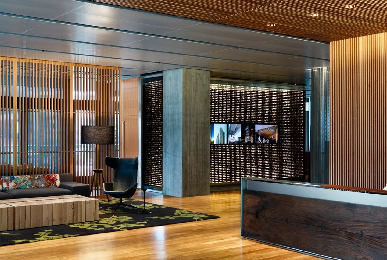 The Past meets The Future : ZGF's Slide Wall, Portland Headquarters