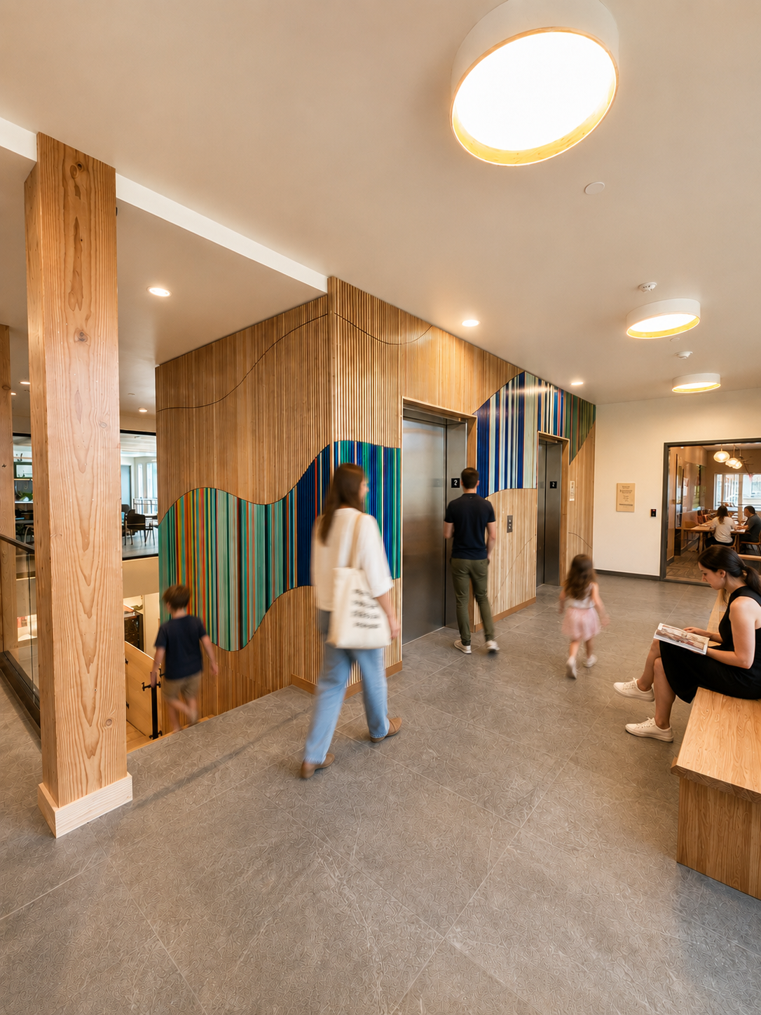Hillside A - Upper Lobby with People.png