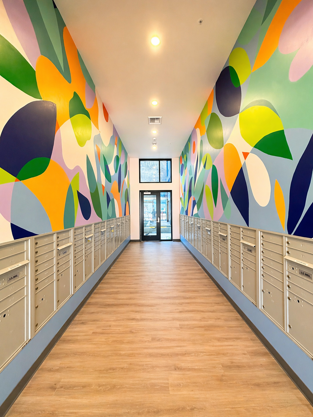 Alder 9 Housing Painted Murals
