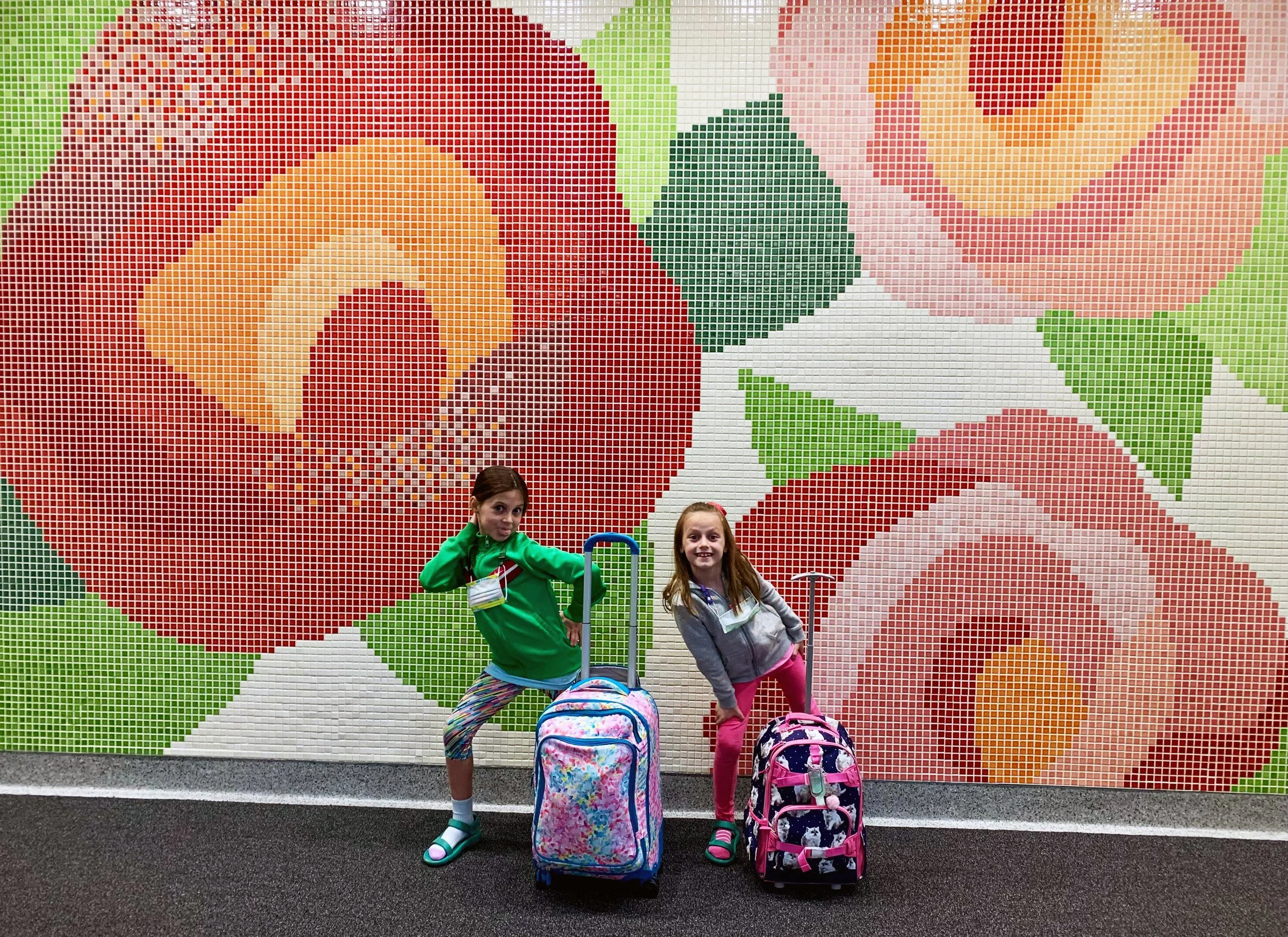 Portland Airport City of Roses Mosaic Mural
