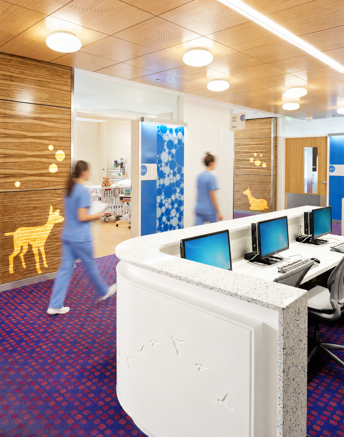 Randall Childrens Hospital - Deer Blue Floor with Nurses.png