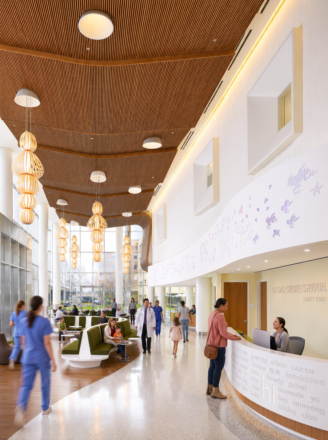 Randall Childrens Hospital - Lobby with People.png