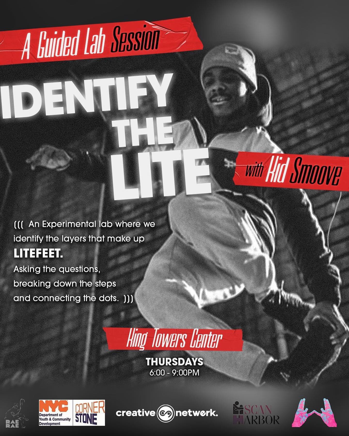 NYC, you already know! @_kidsmoove_ is ready to get you moving! 

Active and non-active litefeet teams and their invited guests who respect the culture are welcome 🫶

Flyer: @raeraejukebox 

#creativenetwerk #litefeet #breakfastclubeat #litefeetnati