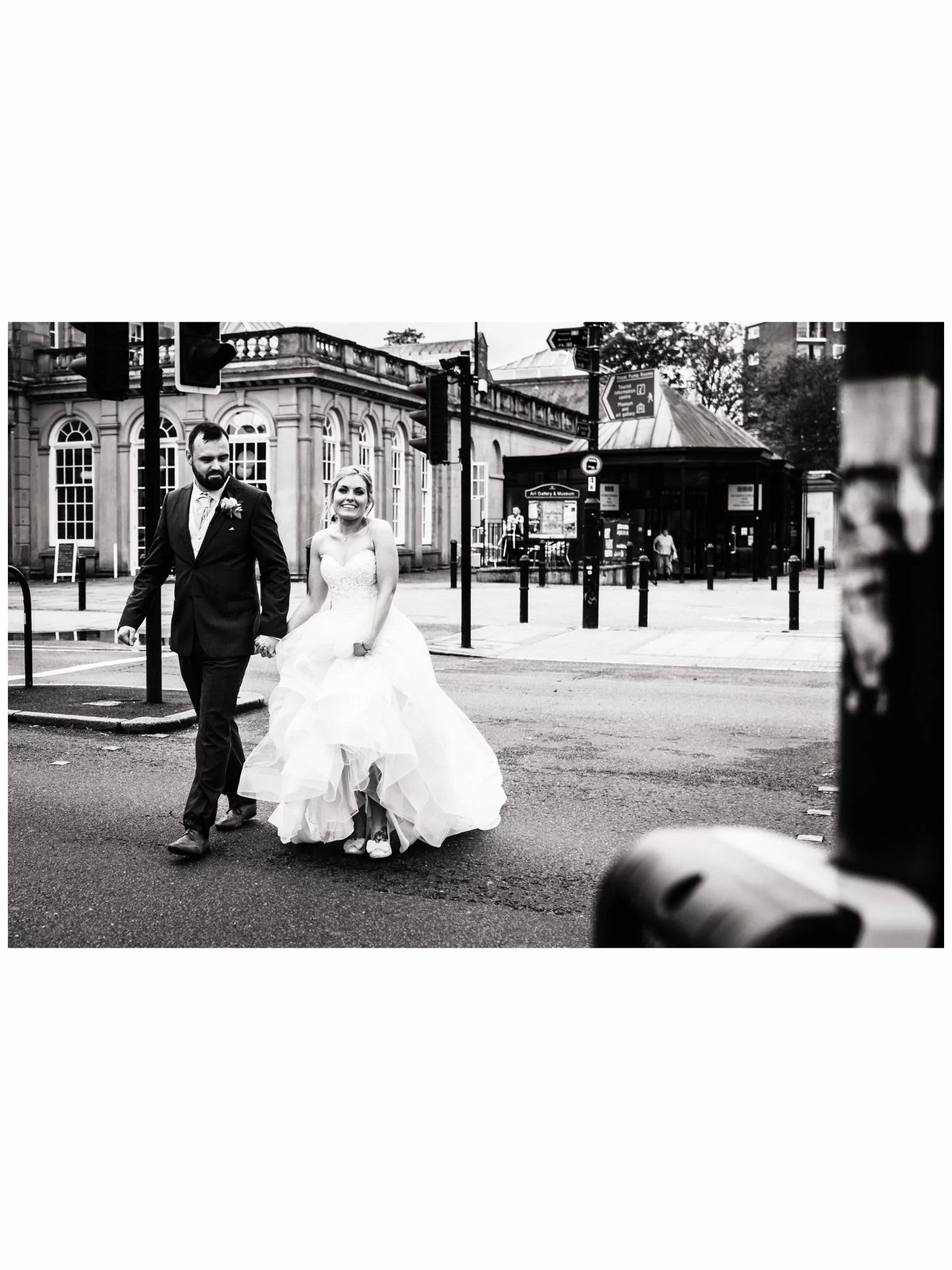 Still one of my favourite images after all these years.

Nick &amp; Leanne outside The Royal Pump Rooms on their way to The Glass House in Jephson Gardens, Leamington Spa in 2019.

Fun fact: The cover for Ocean Colour Scenes
&lsquo;Moseley Shoals&rsq