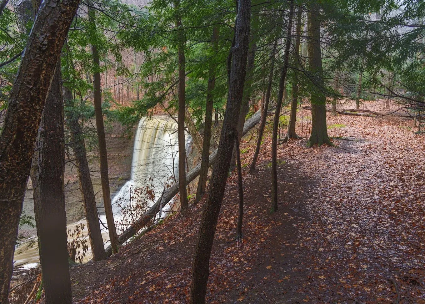 Cascade Falls, the original location of the mill.