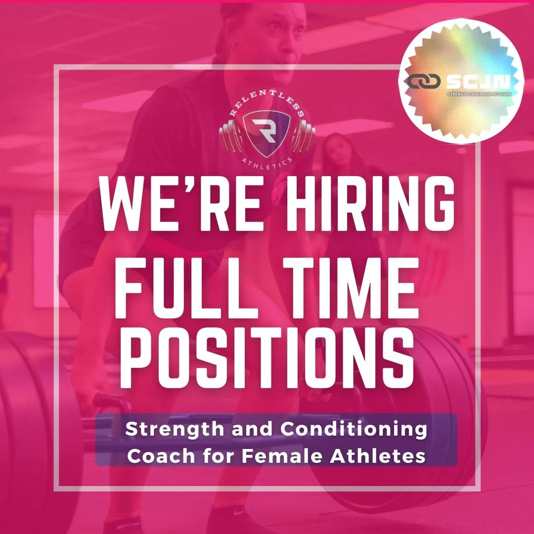 🚨 FULL-TIME JOB ALERT 🚨

🏋️&zwj;♀️ Relentless Athletics
📍 Hatfield, PA
💼 Full-Time Sports Performance Coach
💰 $45K&ndash;$50K + Full Benefits
📅 Start Date: March 2, 2026
🏟️ Private Facility | Female Athlete Focus

Relentless Athletics is hiri