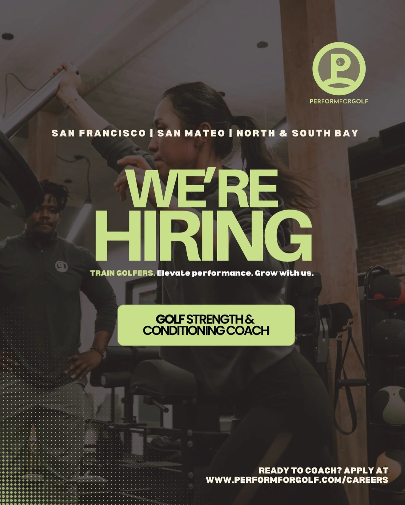🚨 NEW JOB &mdash; Golf Strength &amp; Conditioning Coach
📍 San Francisco, CA &mdash; Private Facility
🏌️ Perform for Golf
💼 Full-Time Paid
💰 $70K&ndash;$90K
📅 Start: March 1, 2026

Work directly with golf athletes and members in a high-performa