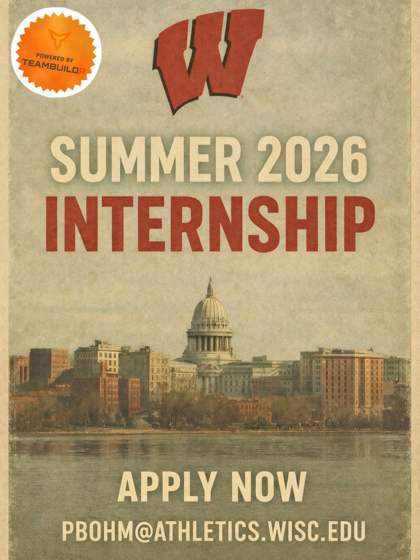 🚨 SUMMER 2026 S&amp;C INTERNSHIP &mdash; OLYMPIC SPORTS
📍 University of Wisconsin &mdash; Madison, WI
🏫 Division I
📅 May 18 &ndash; Aug 8, 2026
💼 Volunteer (Unpaid)

Gain hands-on coaching experience with D1 Olympic sport athletes + classroom cu