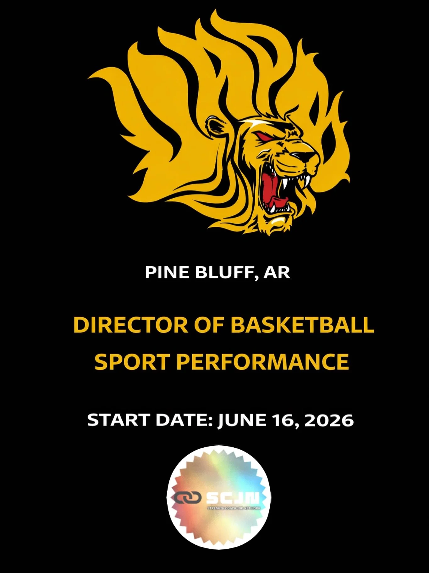 The University of Arkansas at Pine Bluff is hiring a Director of Basketball Sport Performance.

This Division I opportunity offers leadership responsibility with basketball performance while contributing to a dynamic collegiate sports performance dep