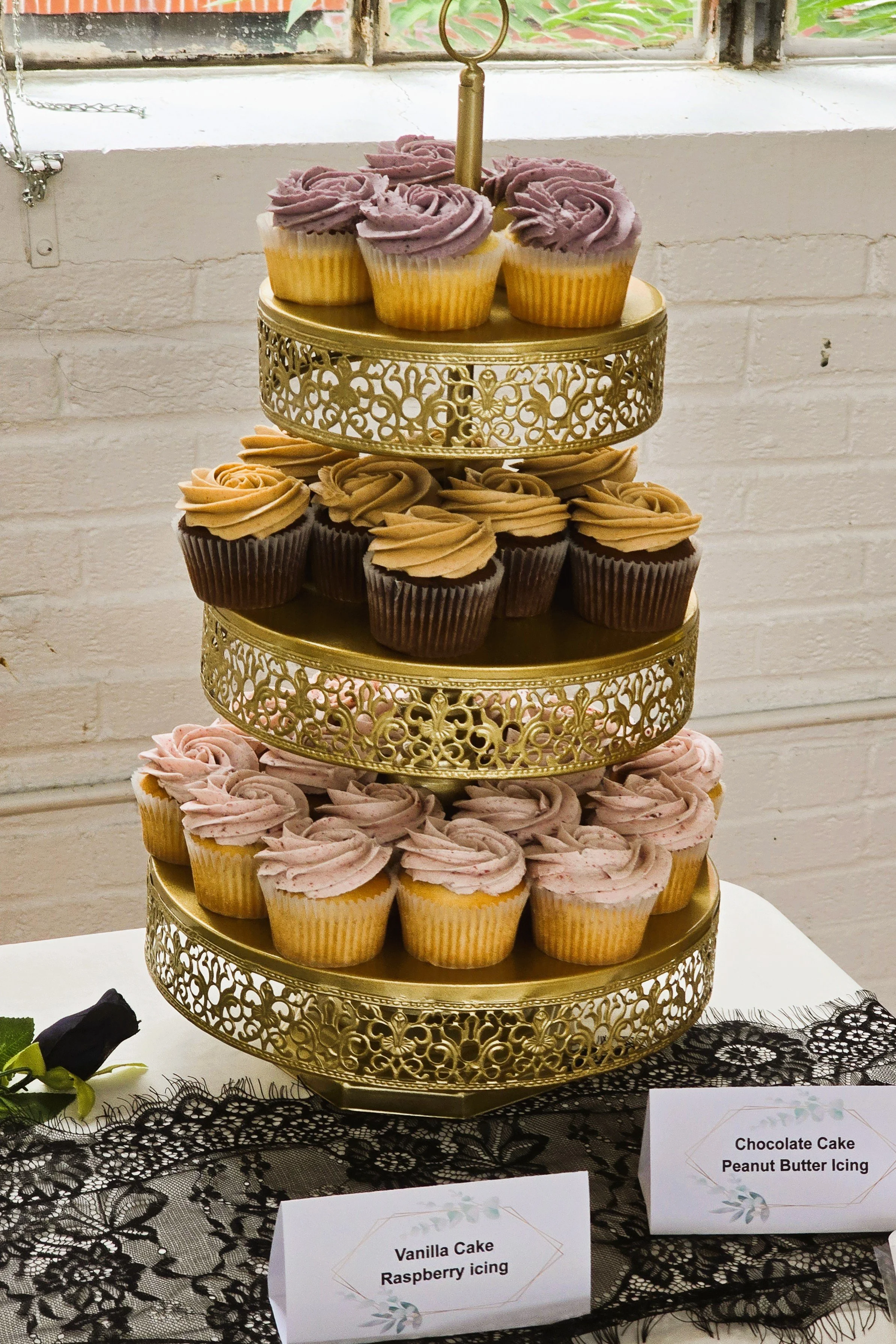Wedding Cupcake Tower at Pajama Factory.jpg