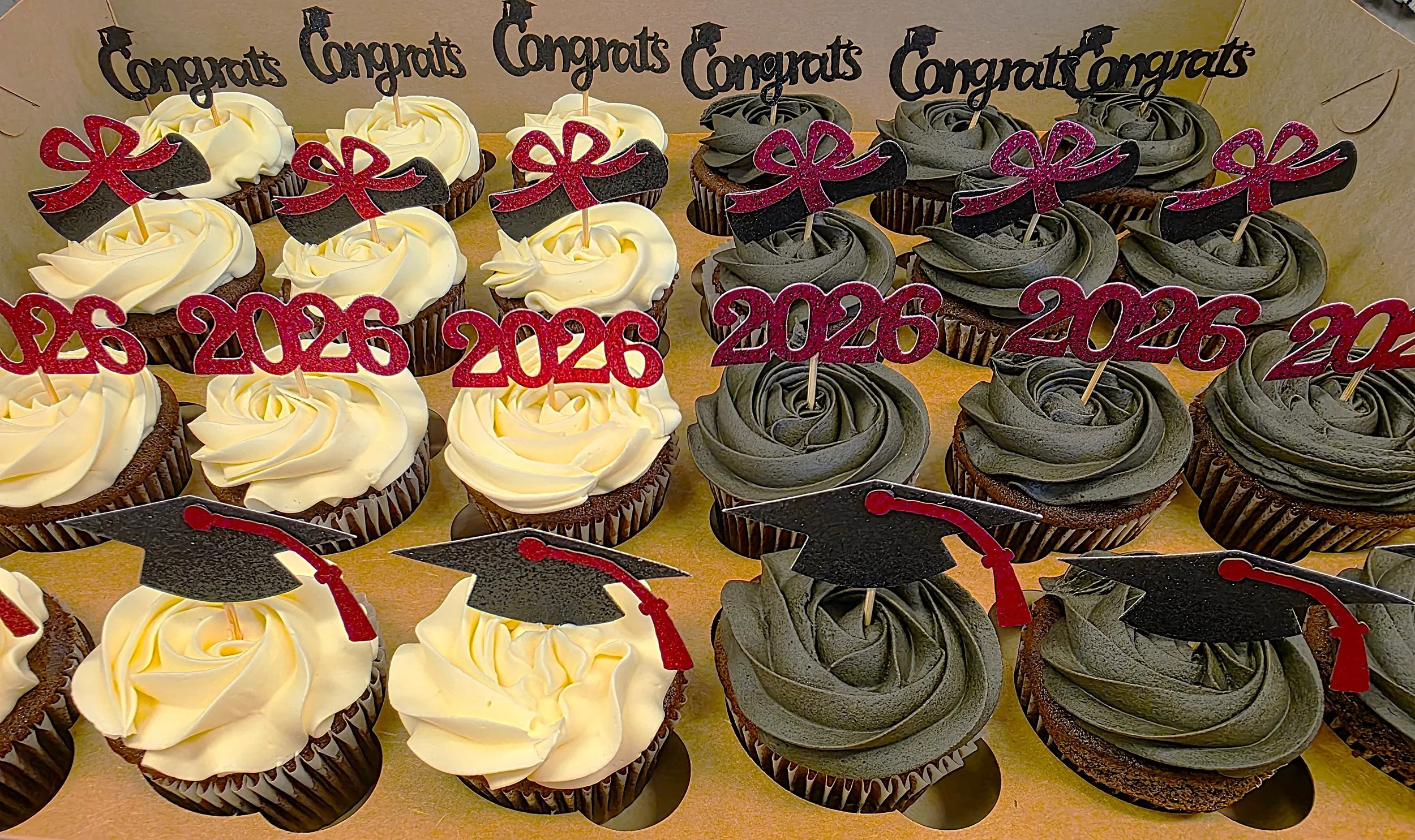 Graduation cupcakes 2026 variety.jpg
