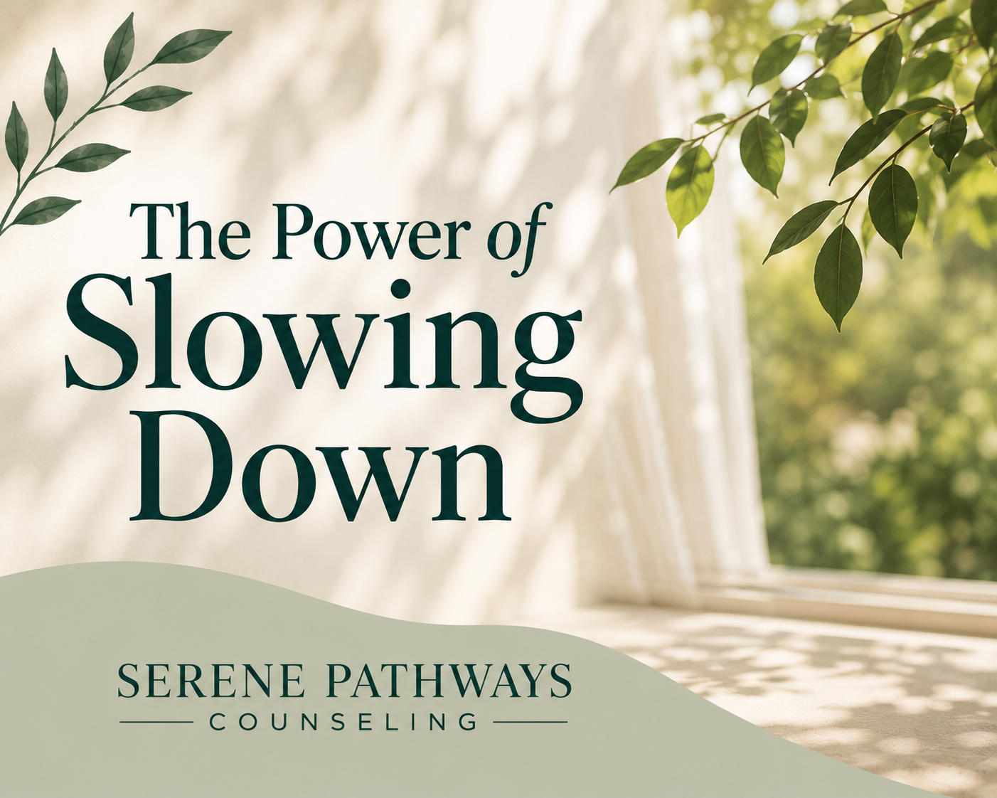 The Power of Slowing Down: Why Rest and Pausing Matter for Mental Health