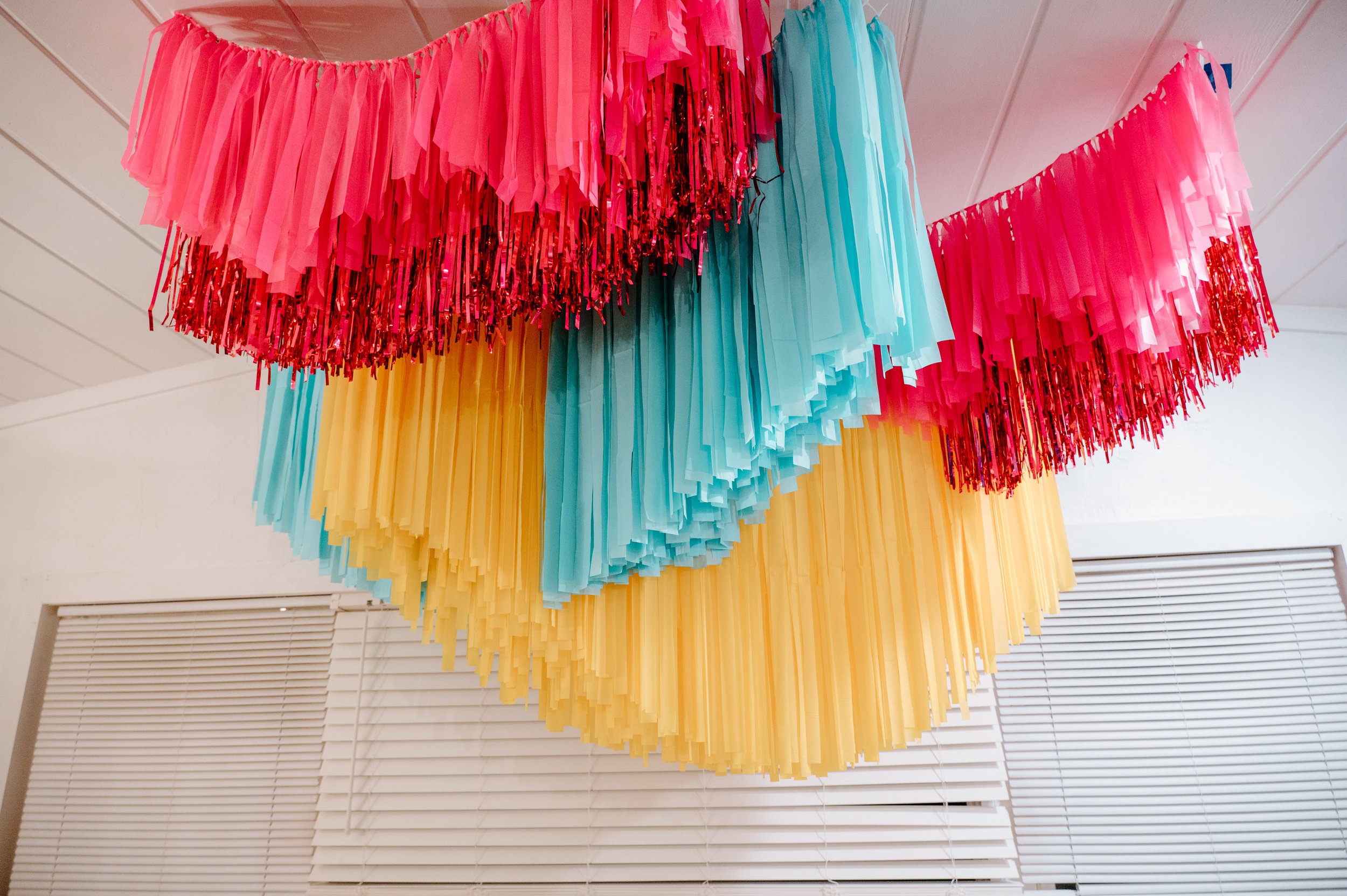 (2) 3' Deluxe Fringe Garlands & (2) 6' Fringe Garlands