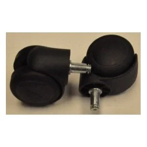 Balck Double Caster for Stool – Push-in