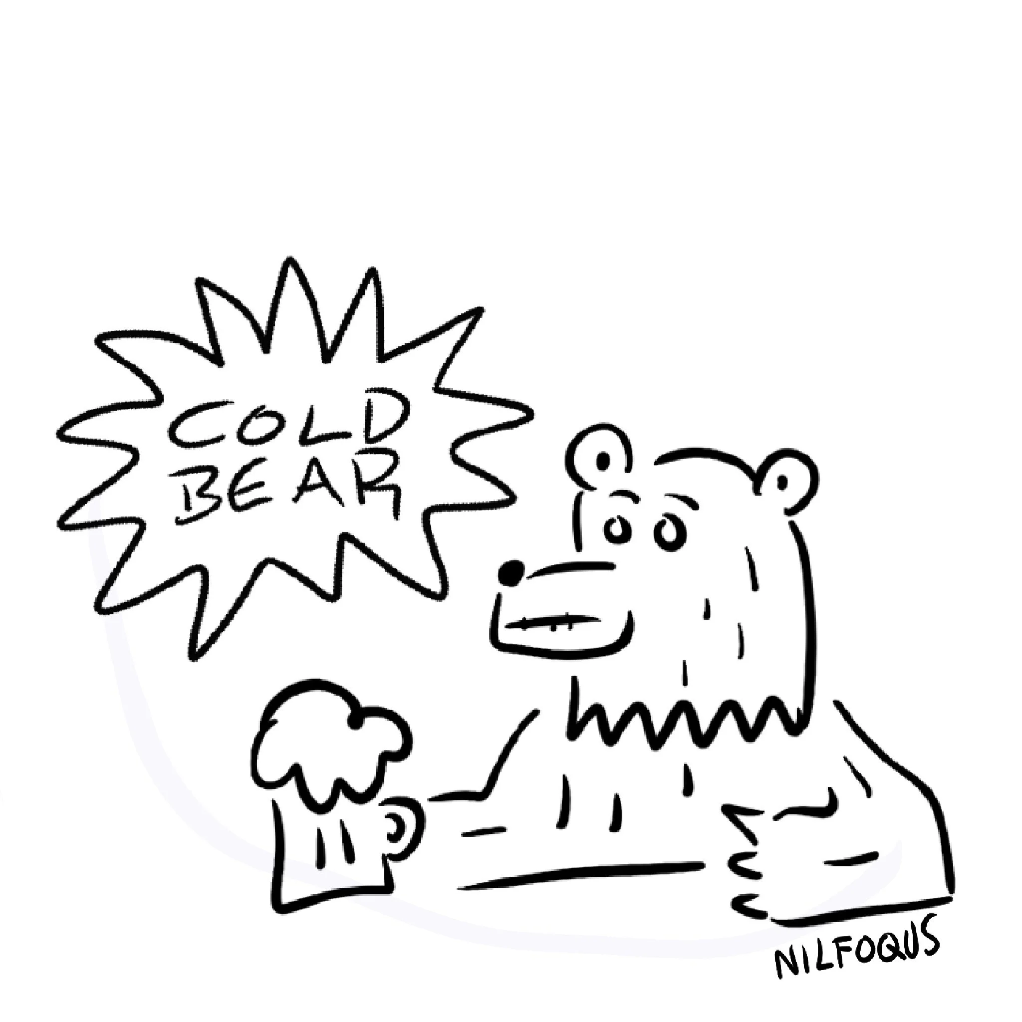 Cold Bear Sticker
