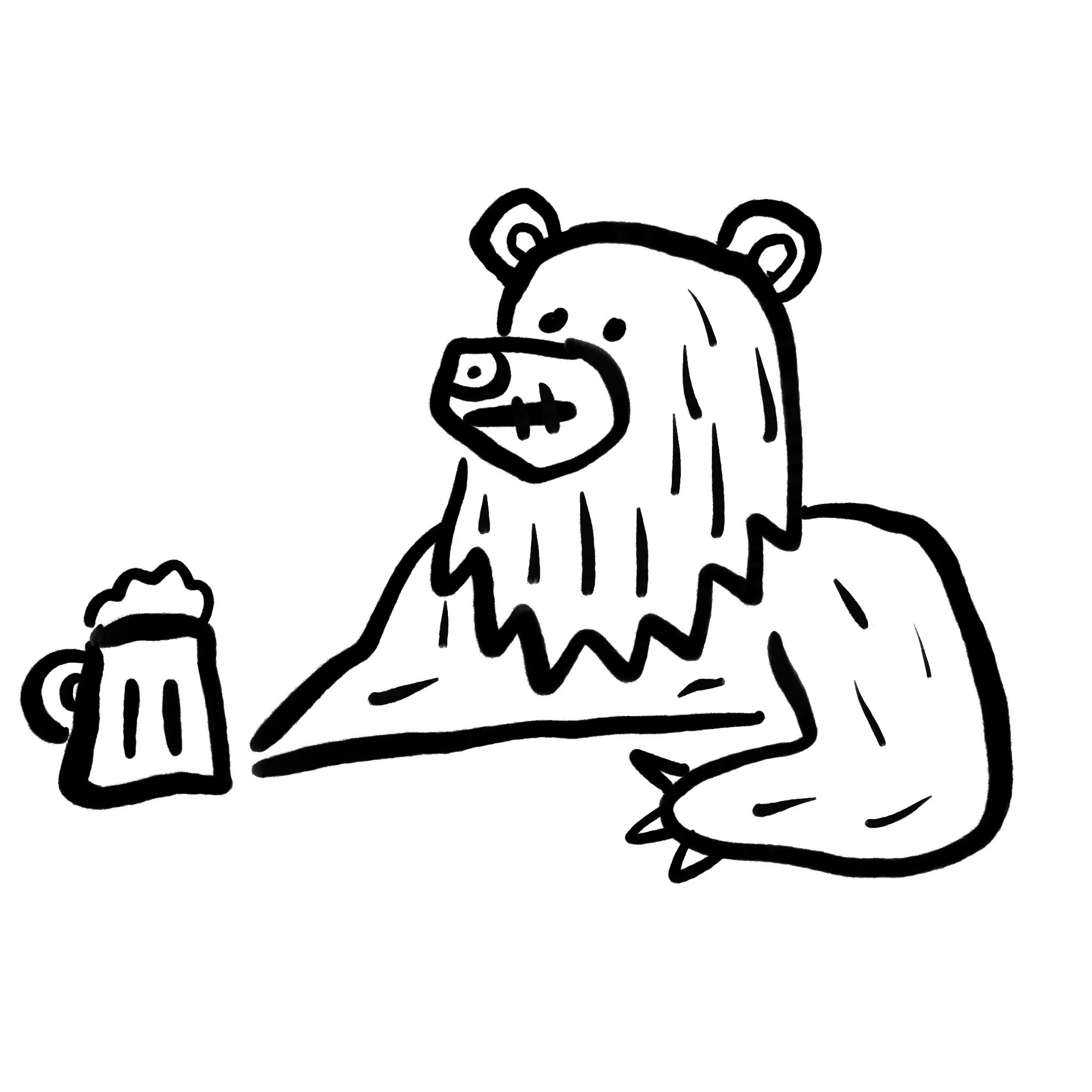 OG Cold Bear Sticker