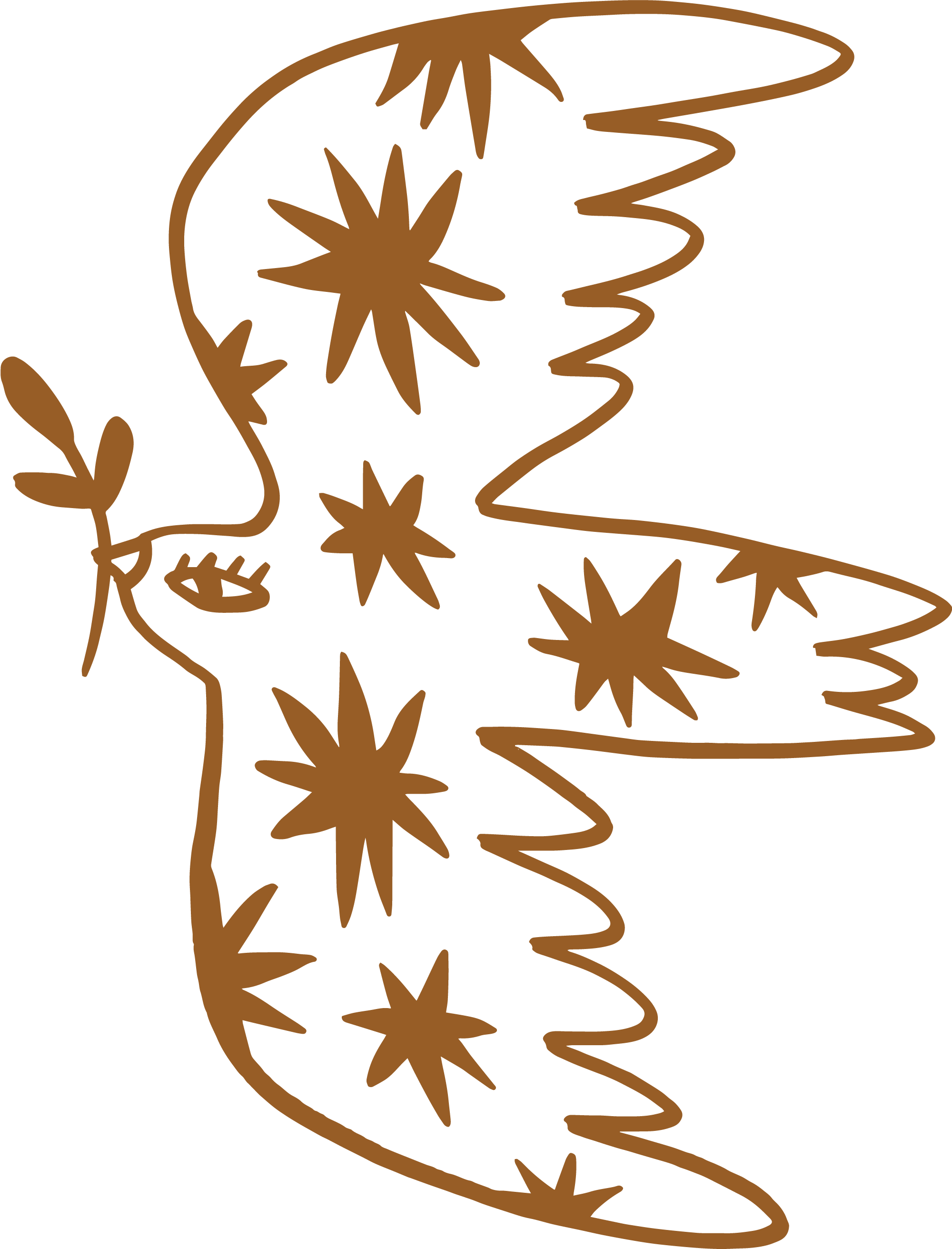 Rei Kōtuku dove illustration with stars on the body, holding a leaf in its beak
