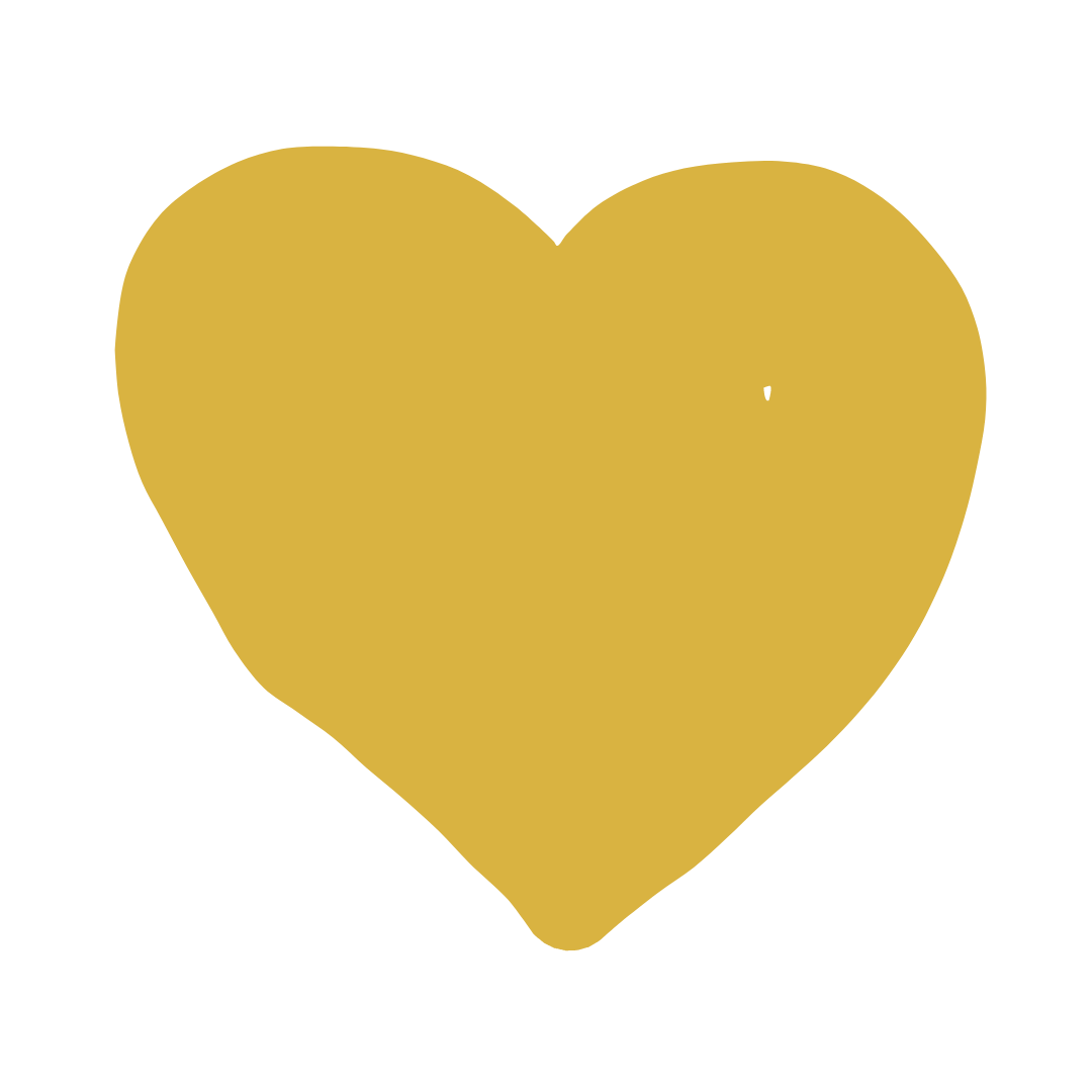 Golden heart illustration