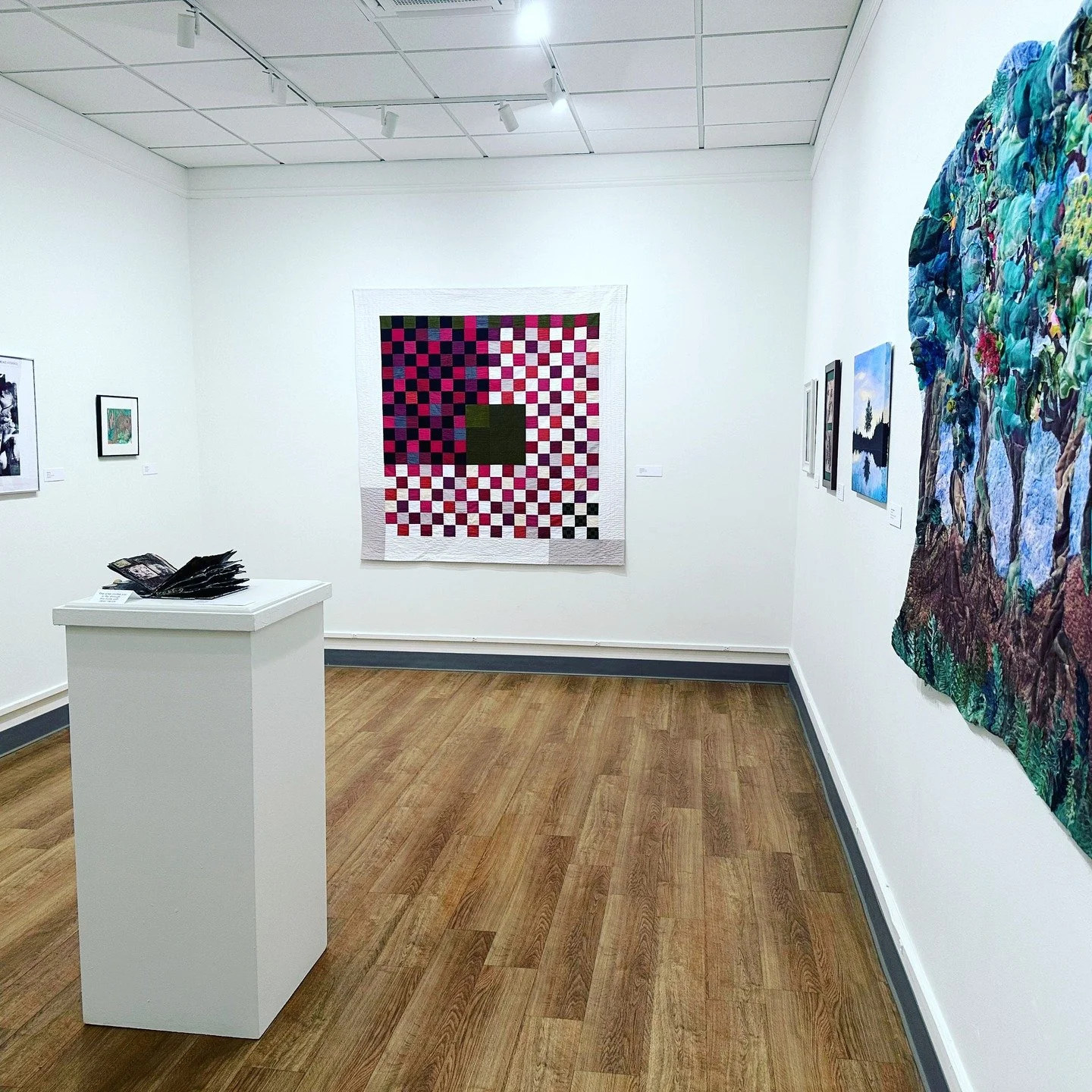 Can you believe it?
My beloved piece of art is hanging in a gallery in NY state.

I means the world to me.

Fun Fact: I went to high school in NY.

If you are driving to NY, visit the exhibition on the way.

See Bio for link to a virtual tour.