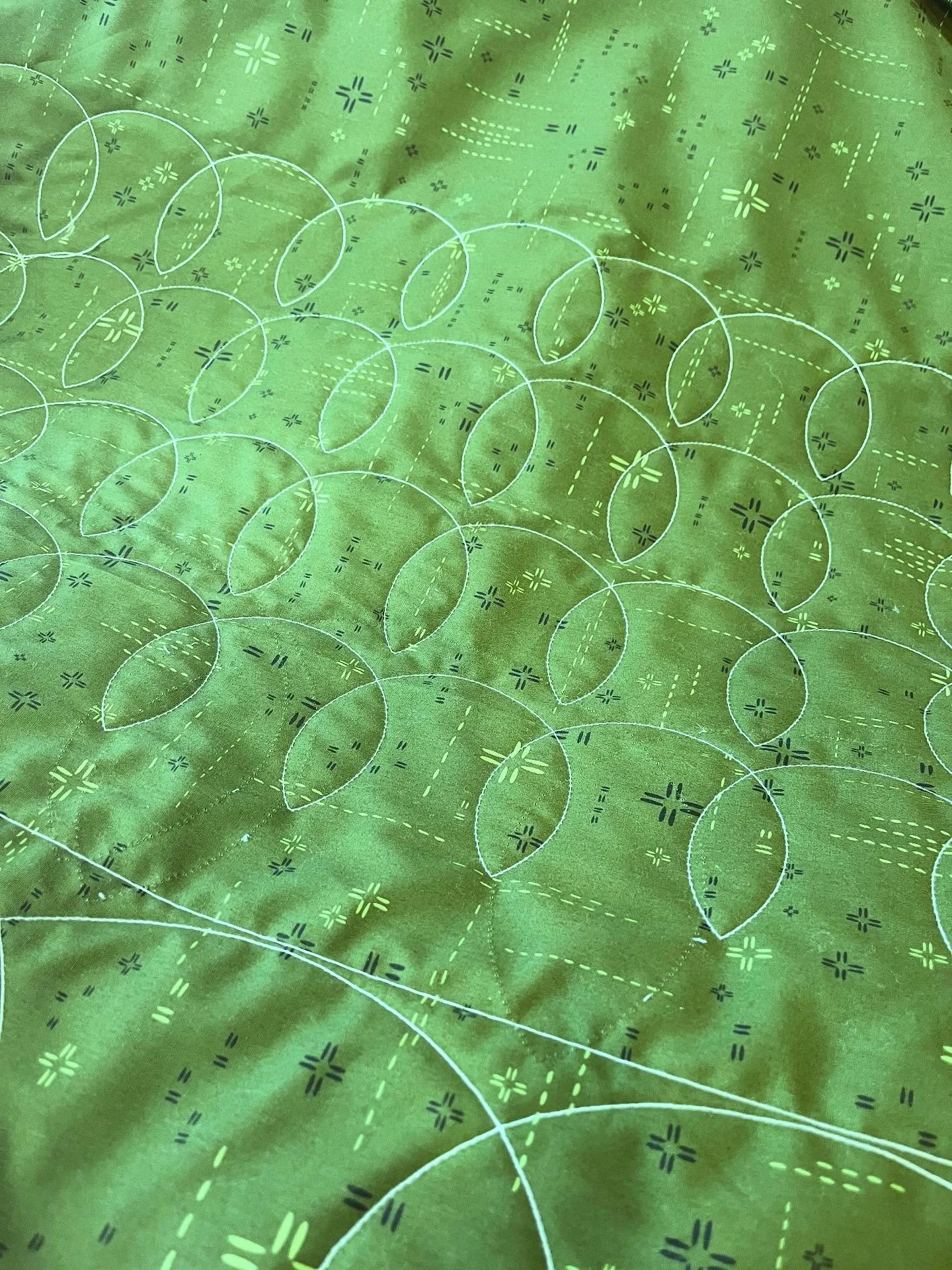 Green and Zen!!!
Fresh off the long arm&hellip;.