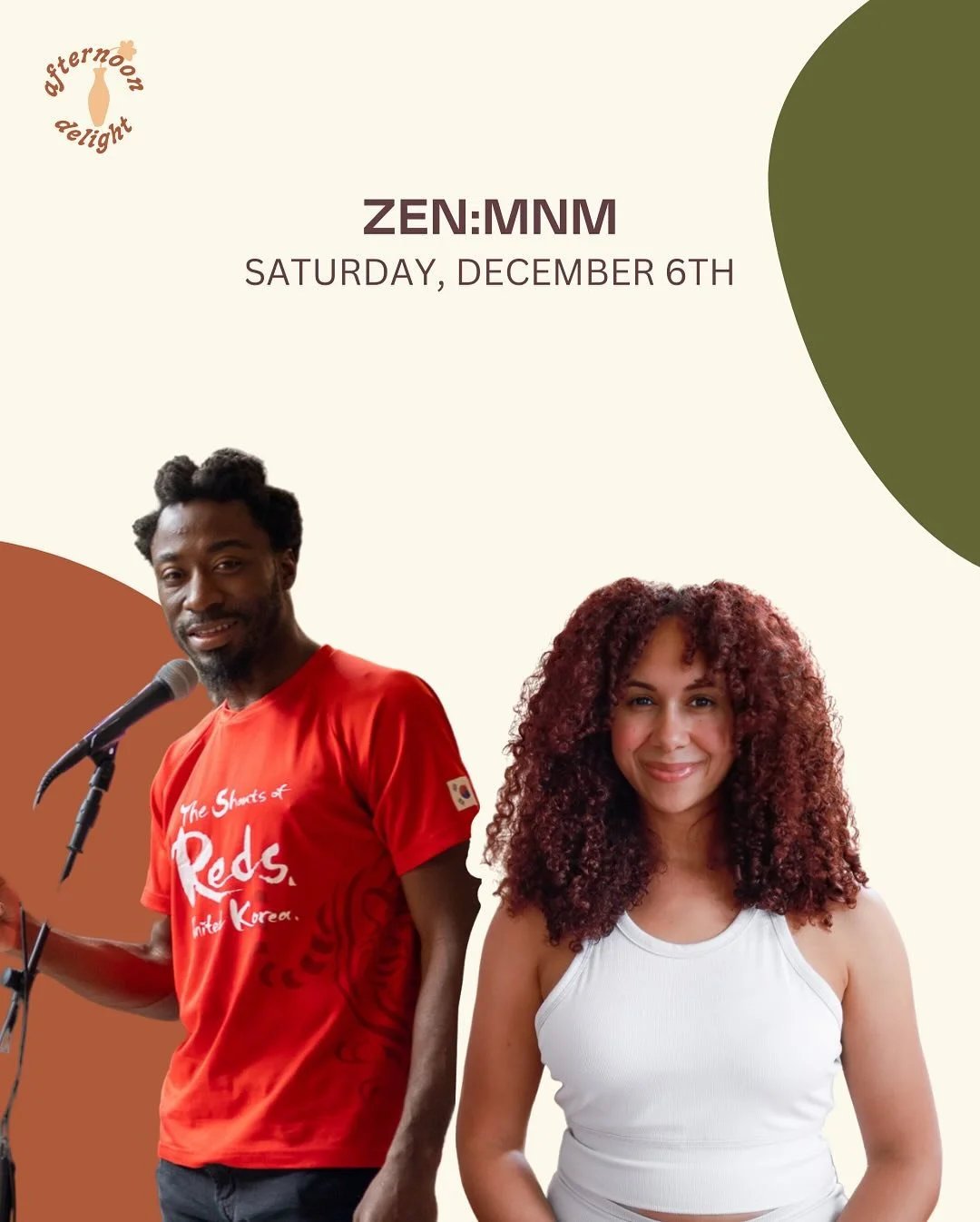 Join us this weekend at Afternoon Delight 🥞✨

📣 Our LAST market of the year!

@marcuslattimore_ will be live-typing custom poetry and @mirandalattimore will be offering mini mindfulness + grounding sessions. 

Did we mention Breakfast for Dinner is