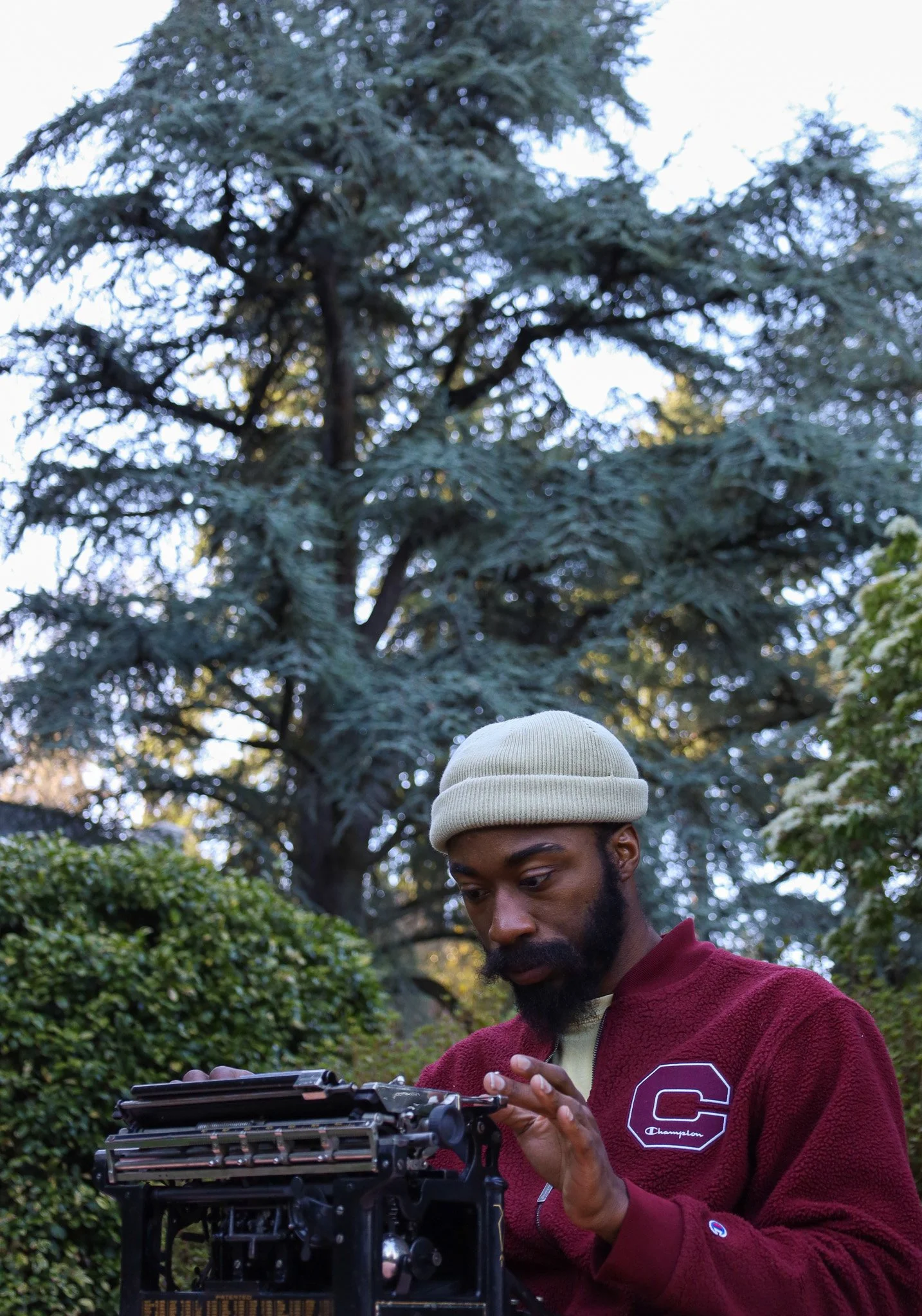 Type-written poetry pop-up