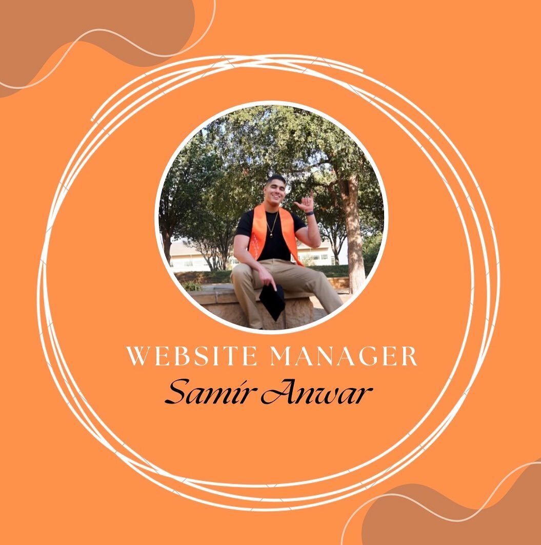 Meet Samir! He is the Website Manager for Student-Made UTPB. 🧡⭐️

Samir is from Austin, Texas. A fun fact about him is that he is a Brazilian Jiu-Jitsu athlete. 🧡⭐️