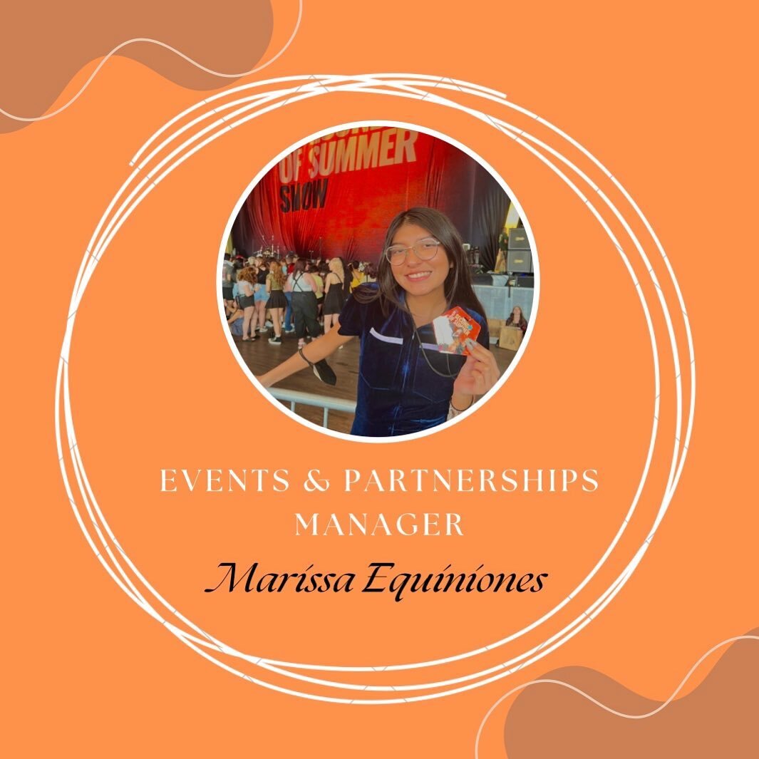 Meet Marissa Equiniones! She is the Events &amp; Partnerships Manager for Student-Made UTPB. ⭐️🧡

Marissa is from Odessa, Texas. A fun fact about her is that she plays clarinet in the UTPB band.