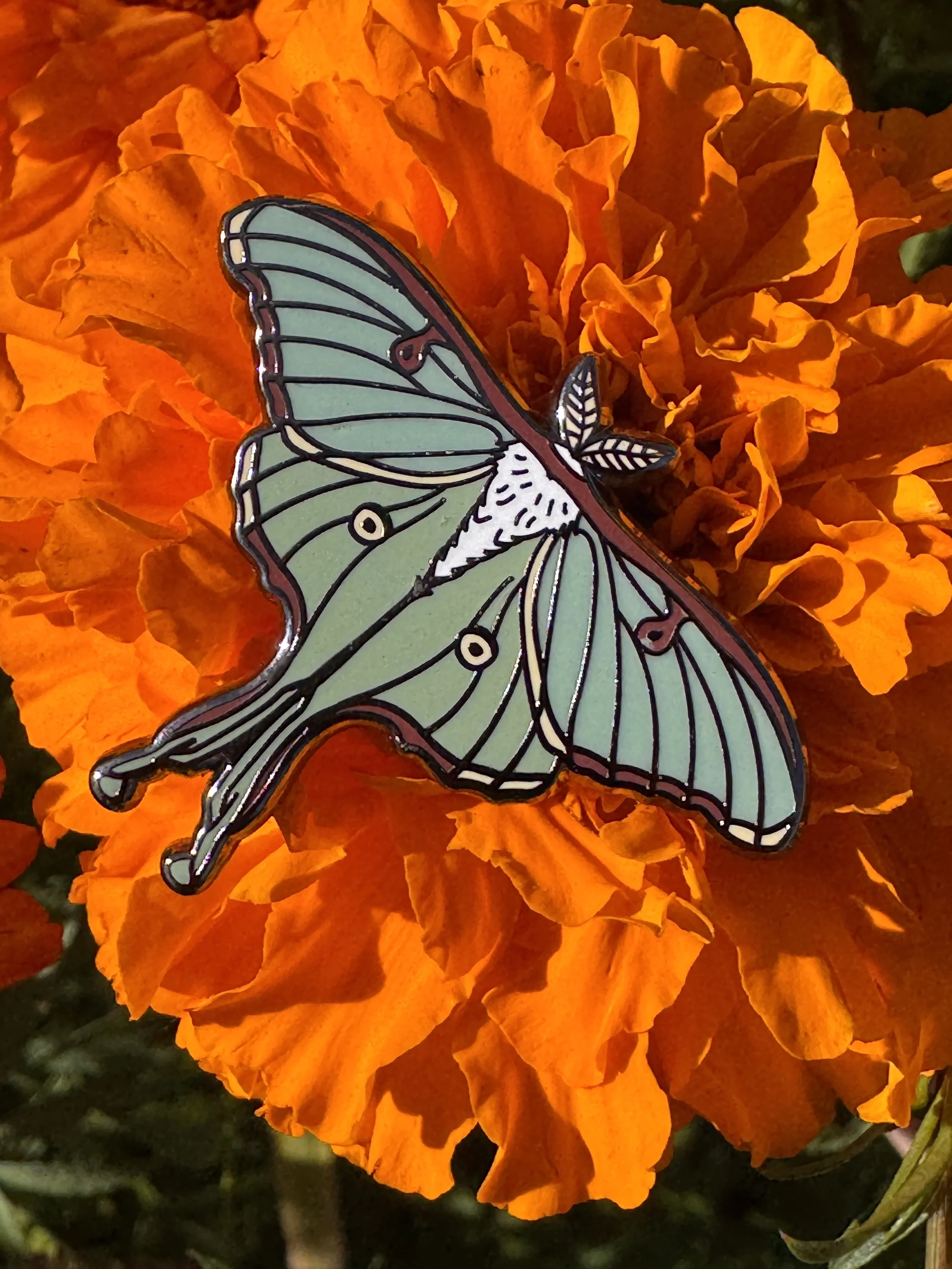 NEW Luna Moth Enamel Pin