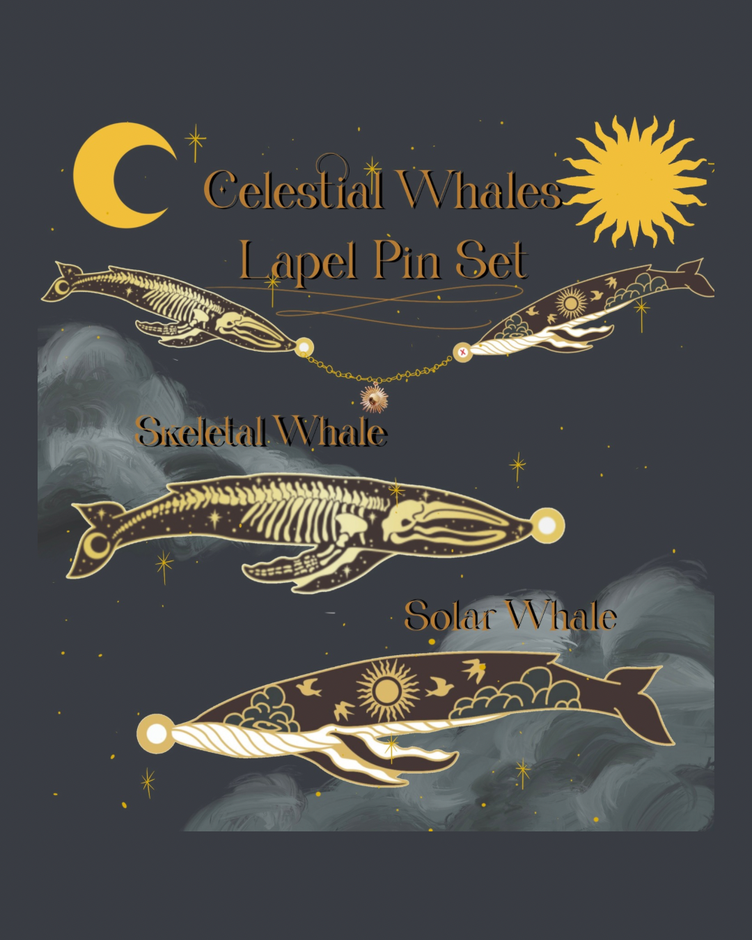 (PREORDER) Celestial Whales Collar Set