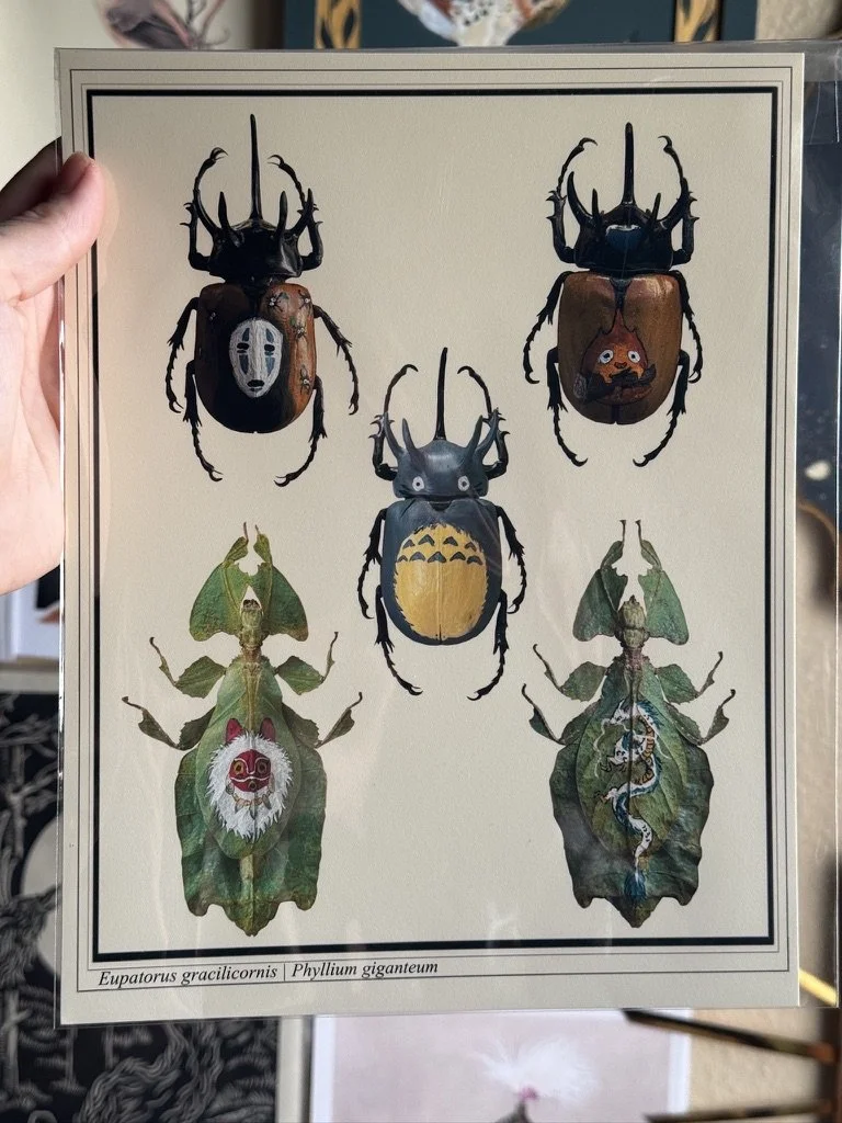 Ghibli Bugs Art Print